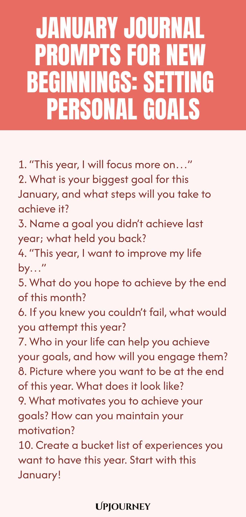 January Journal Prompts for New Beginnings: Setting Personal Goals