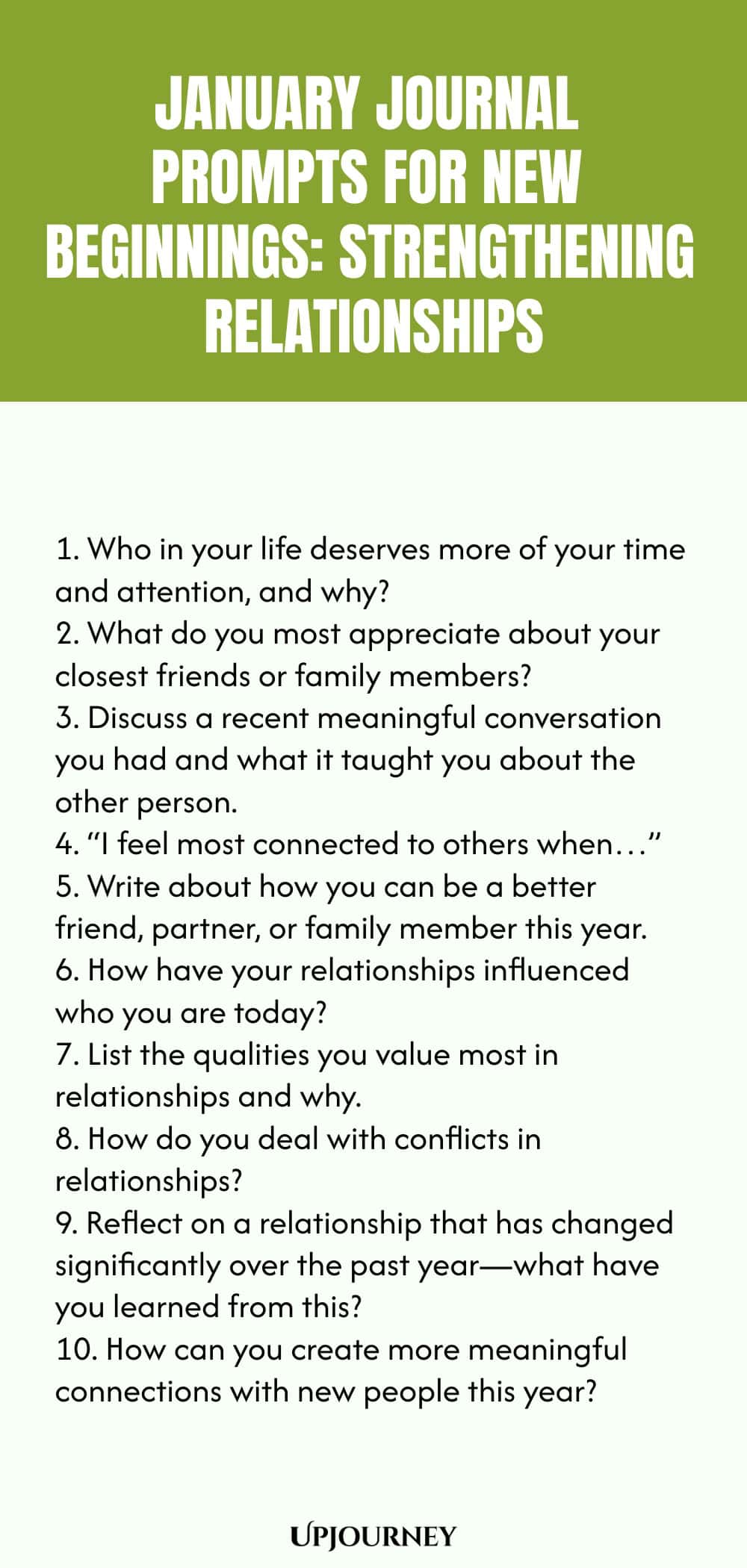 January Journal Prompts for New Beginnings: Strengthening Relationships