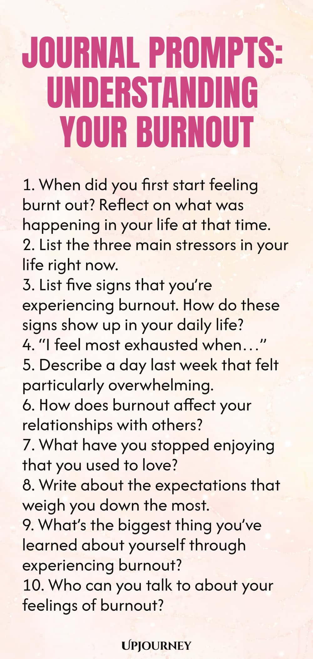 Journal Prompts: Understanding Your Burnout