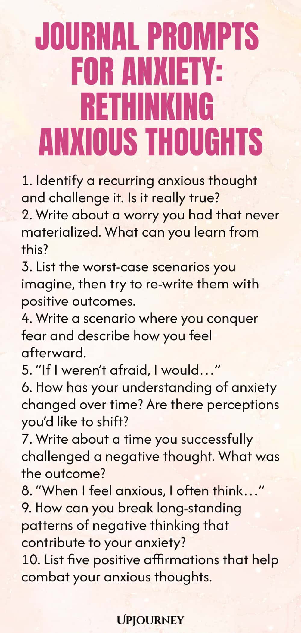 Journal Prompts for Anxiety: Rethinking Anxious Thoughts