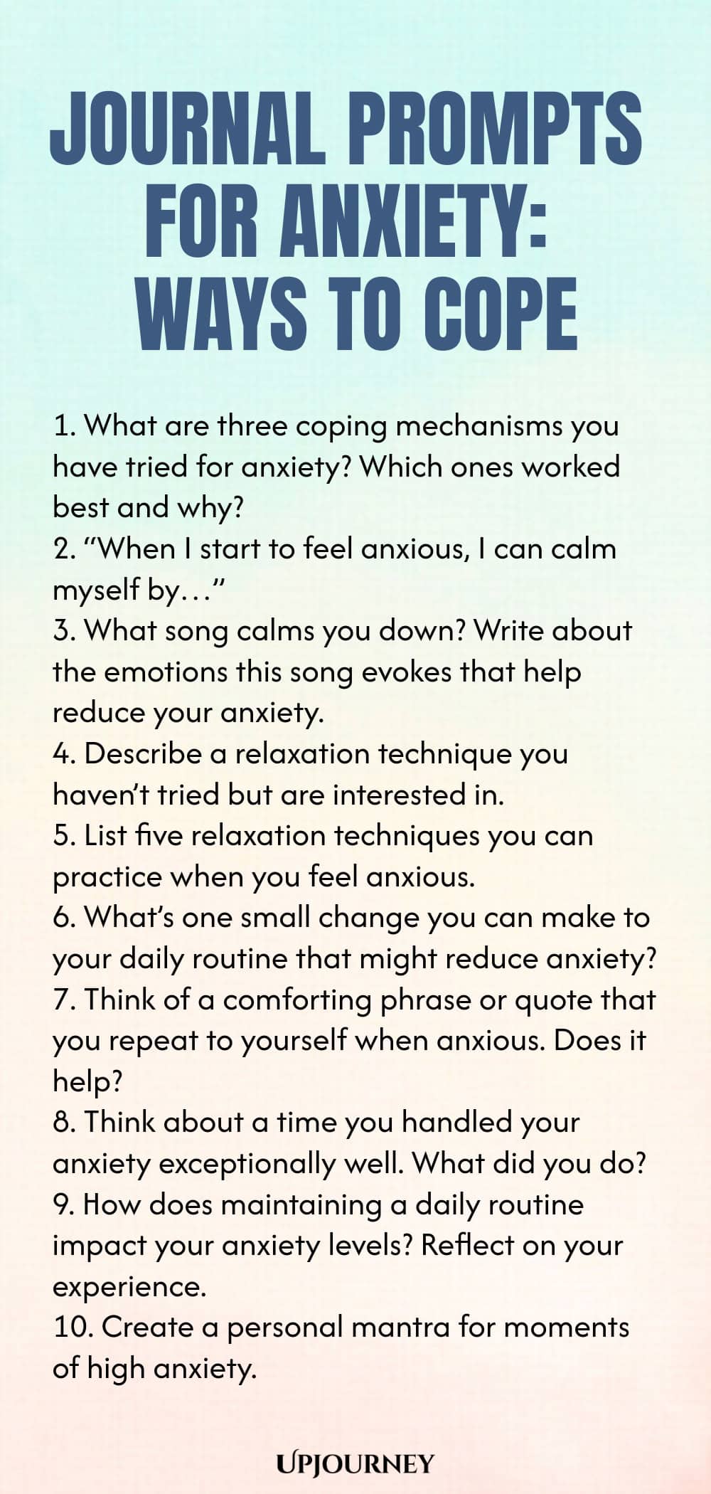 Journal Prompts for Anxiety: Ways to Cope