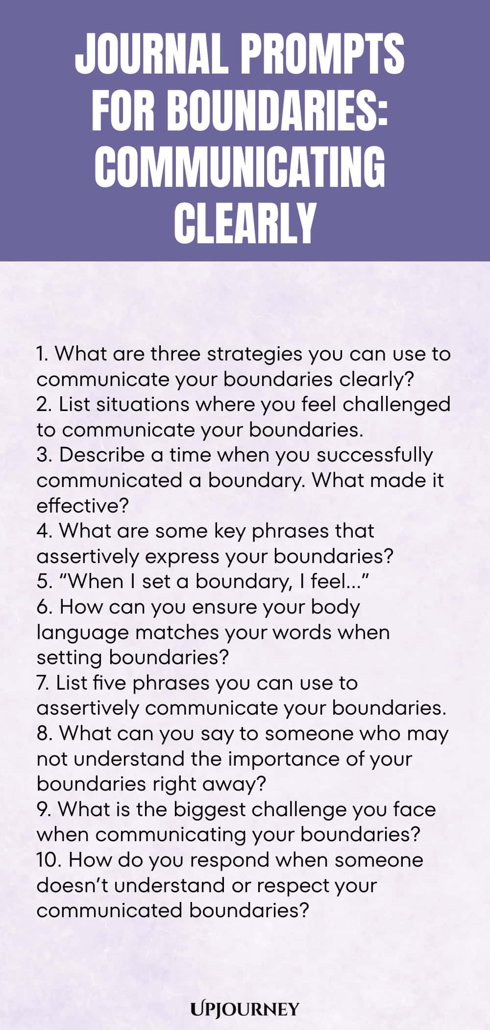 Journal Prompts for Boundaries: Communicating Clearly