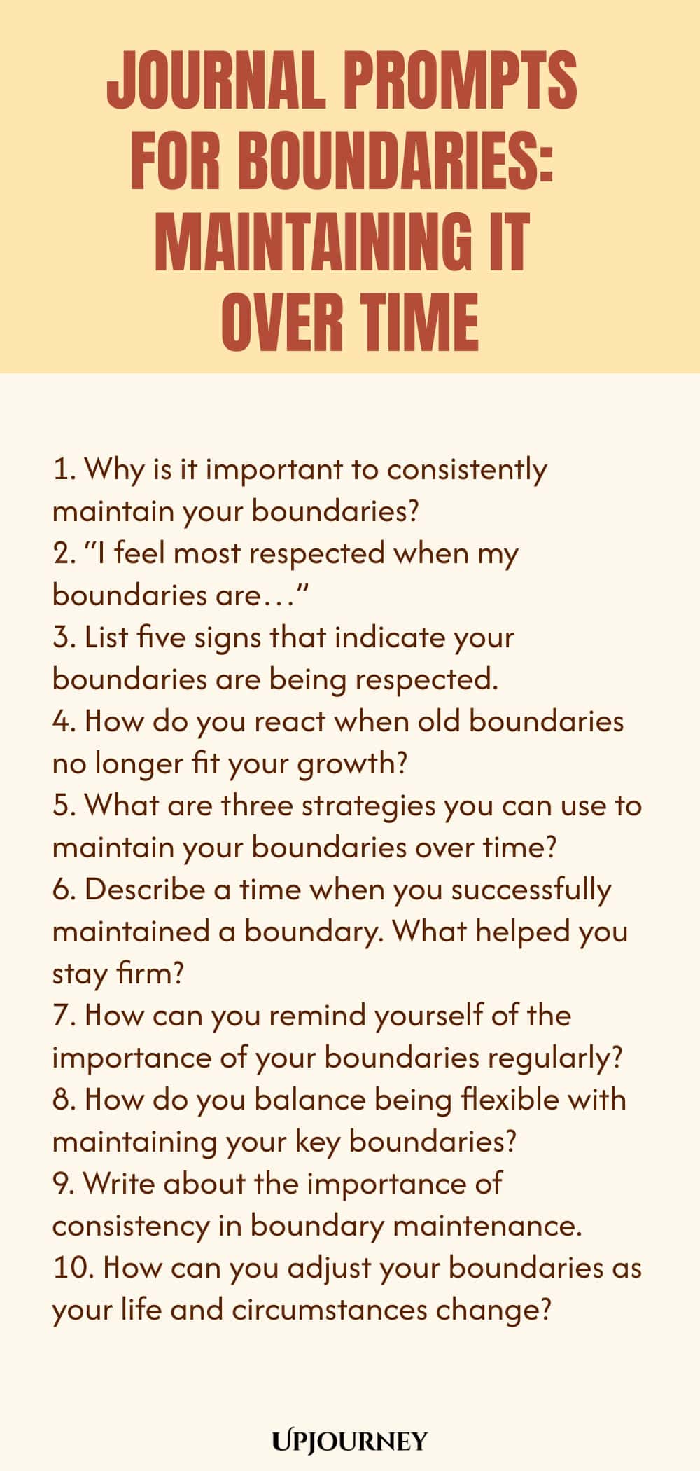 Journal Prompts for Boundaries: Maintaining It Over Time