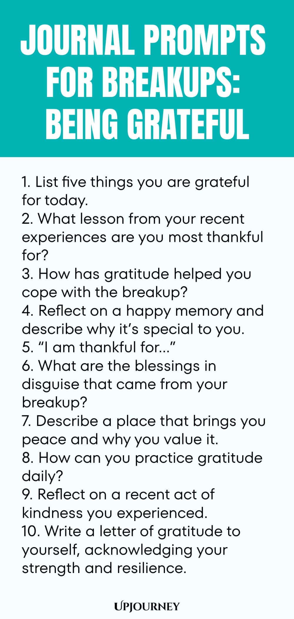 Journal Prompts for Breakups: Being Grateful