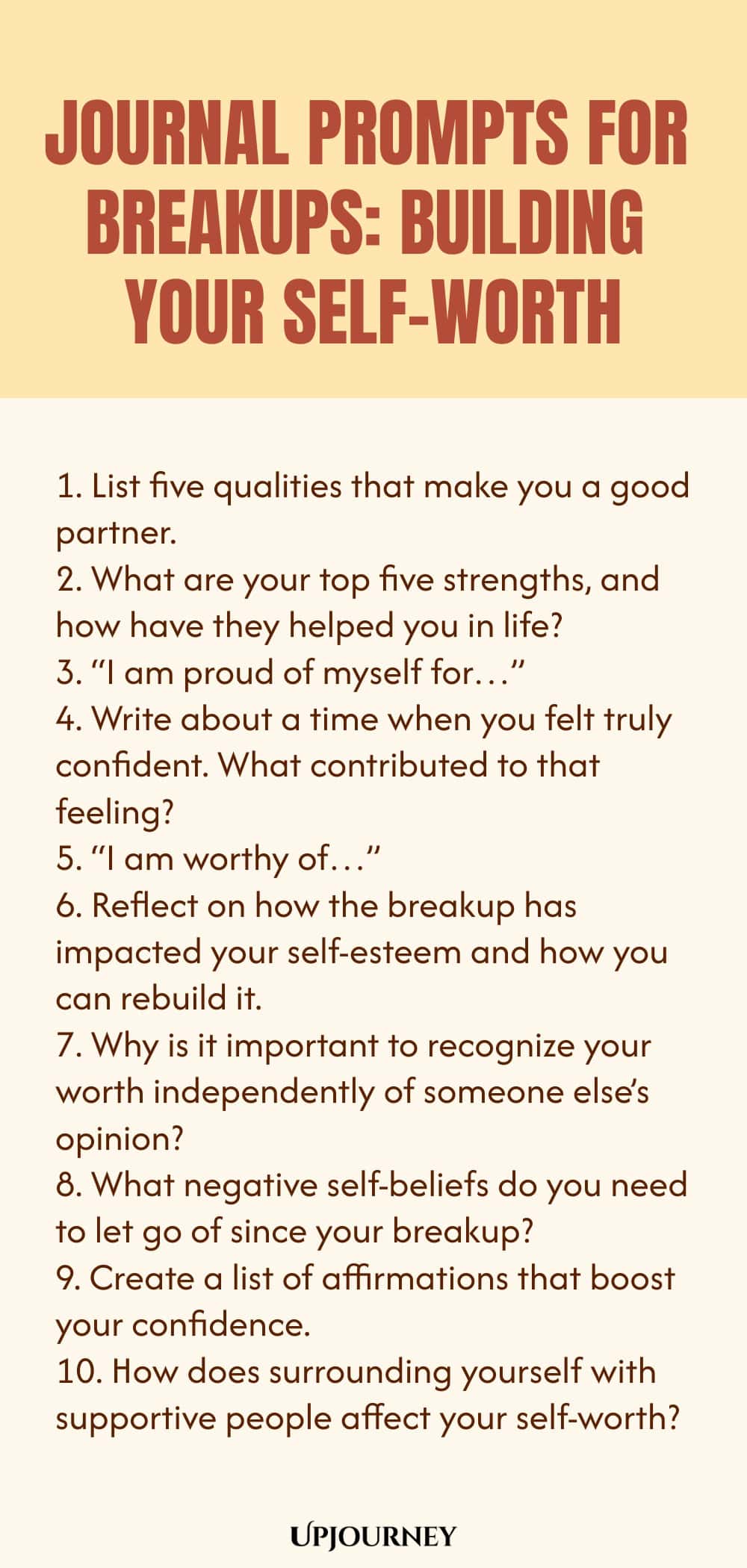 Journal Prompts for Breakups: Building Your Self-Worth