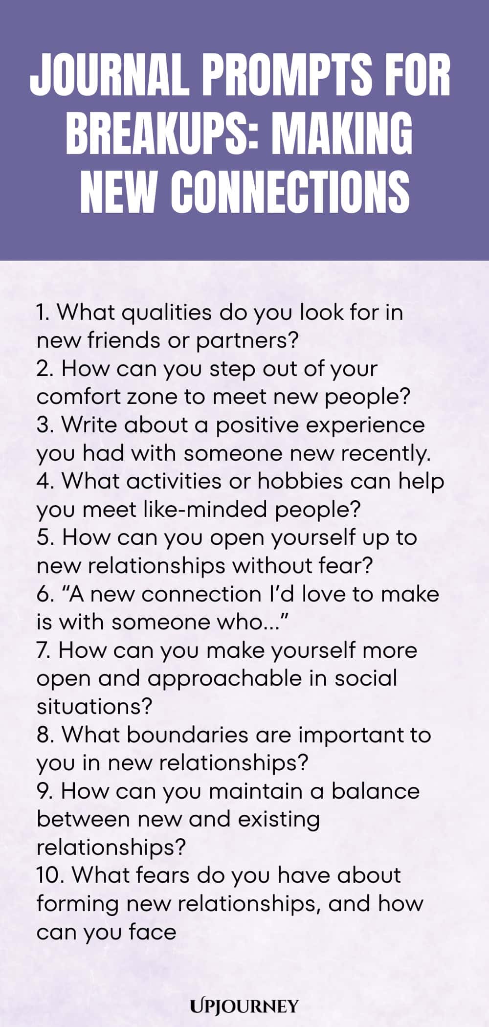 Journal Prompts for Breakups: Making New Connections