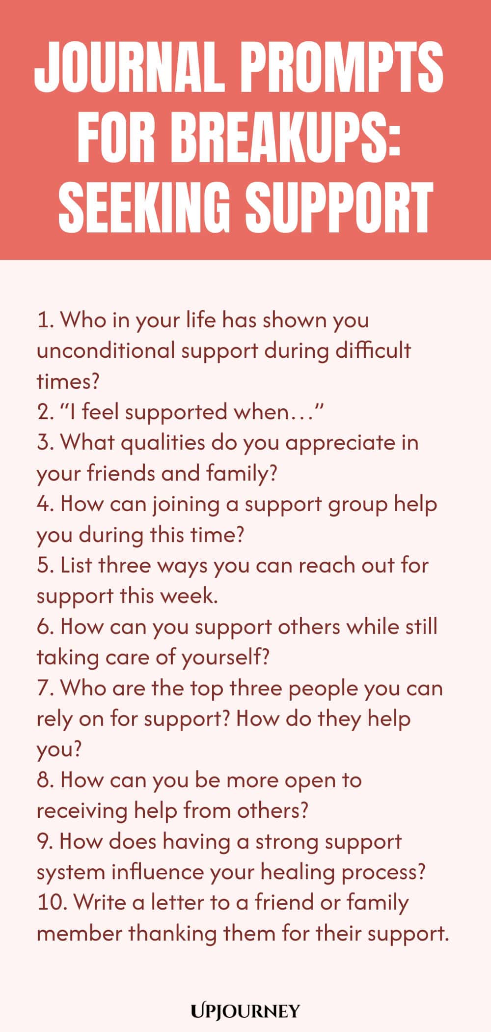 Journal Prompts for Breakups: Seeking Support