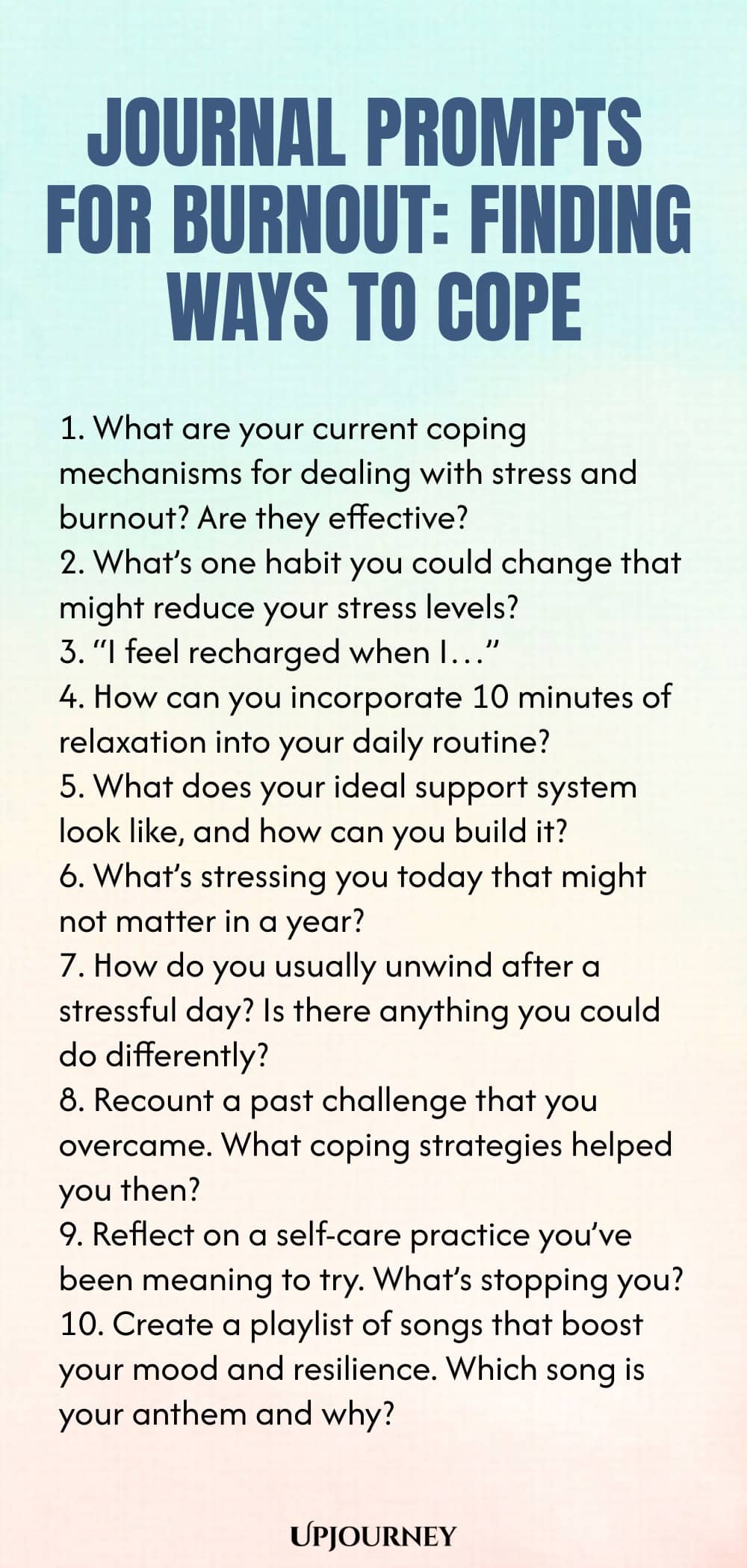 Journal Prompts for Burnout: Finding Ways to Cope