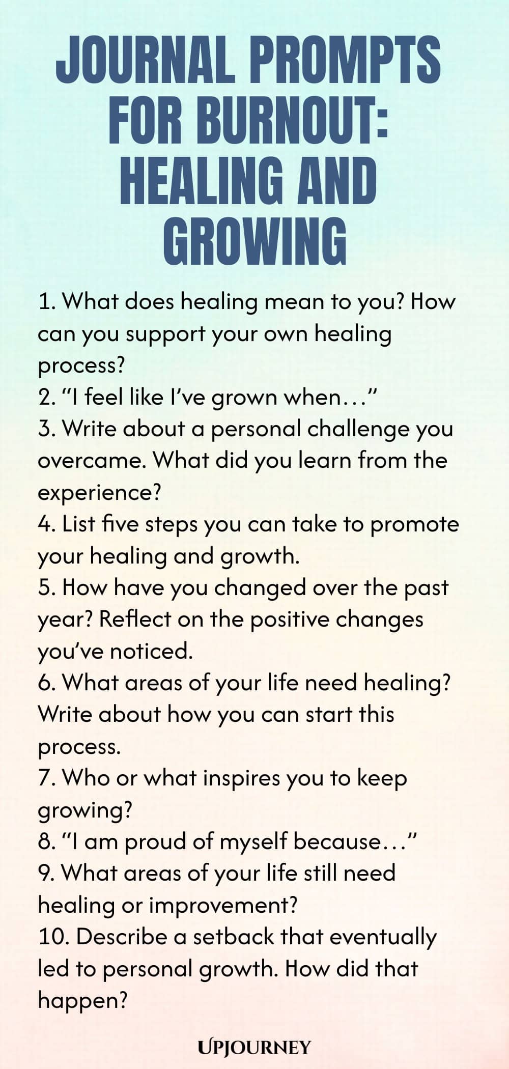 Journal Prompts for Burnout: Healing and Growing