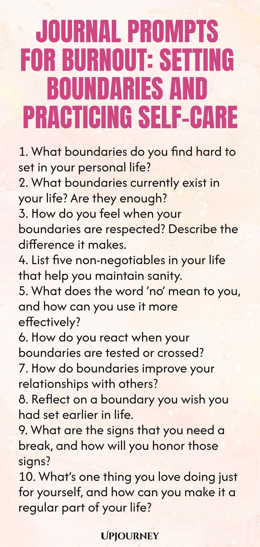 Journal Prompts for Burnout: Setting Boundaries and Practicing Self-Care