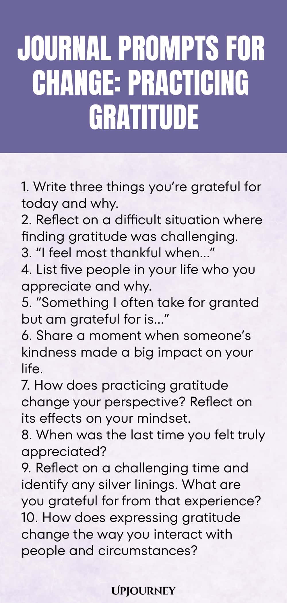 Journal Prompts for Change: Practicing Gratitude