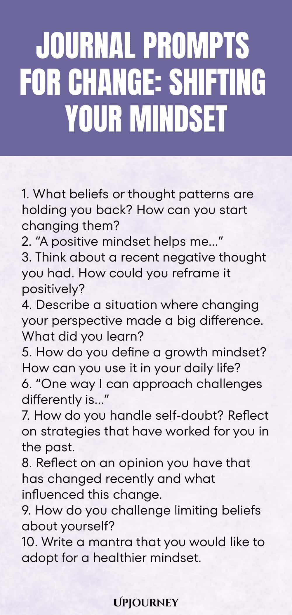 Journal Prompts for Change: Shifting Your Mindset