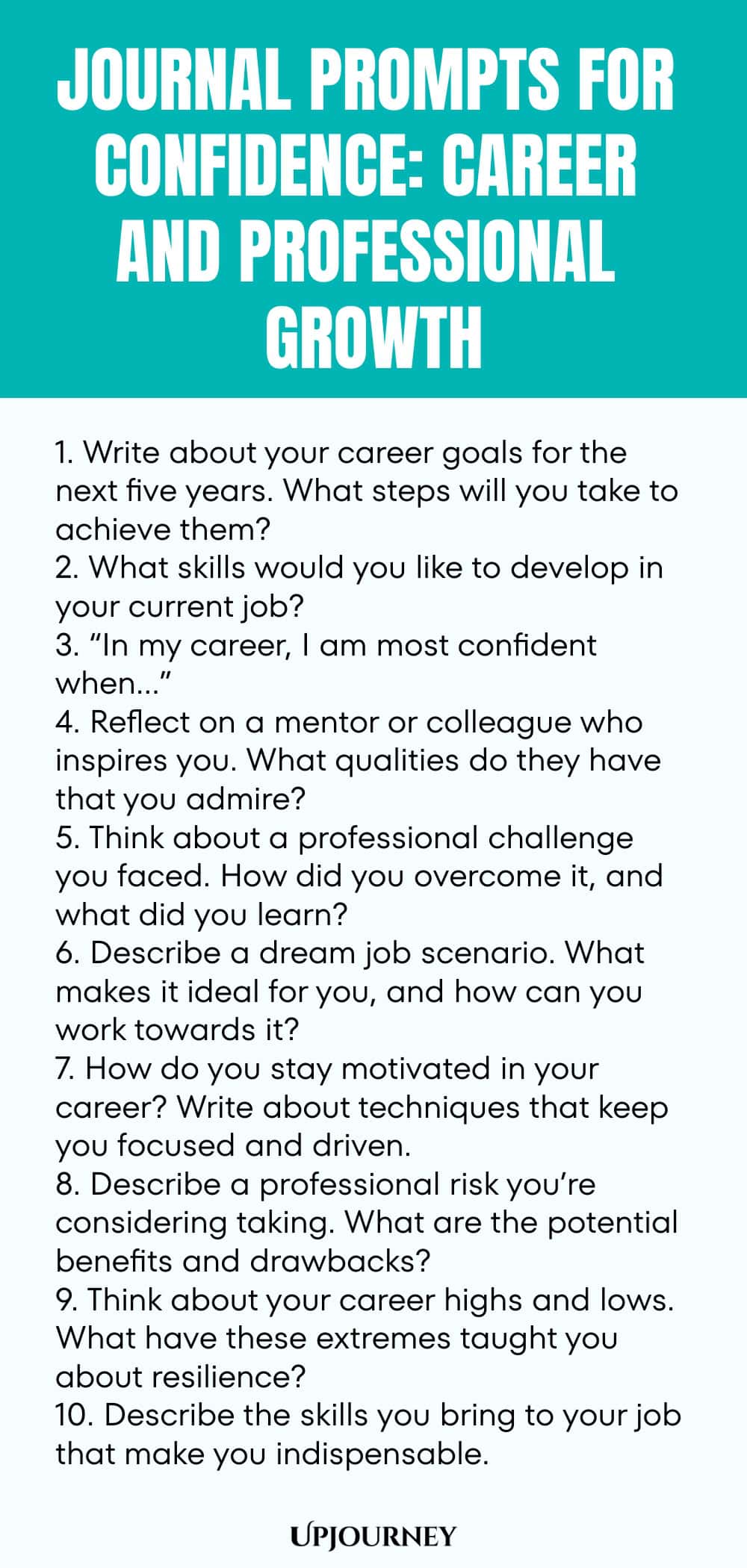 Journal Prompts for Confidence: Career and Professional Growth