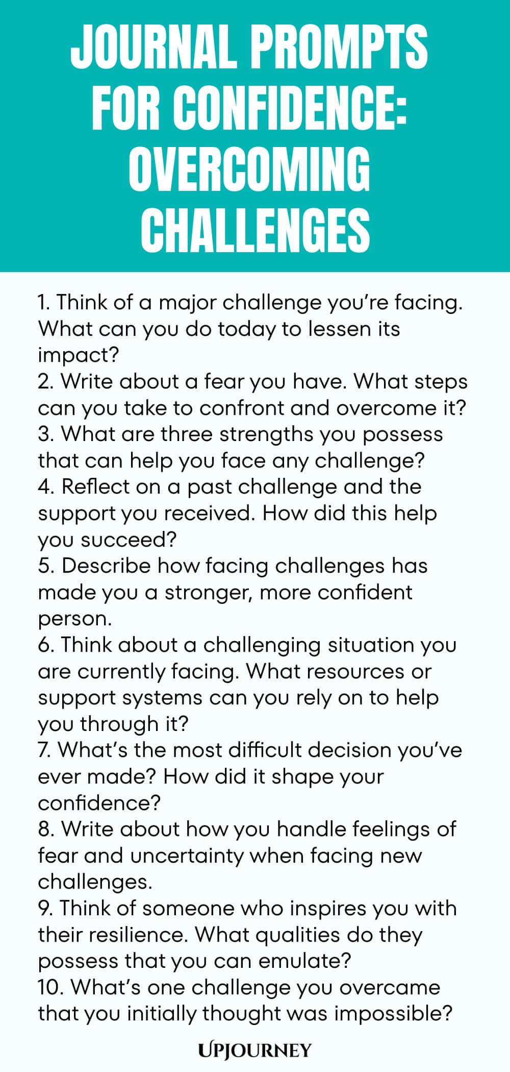 Journal Prompts for Confidence: Overcoming Challenges