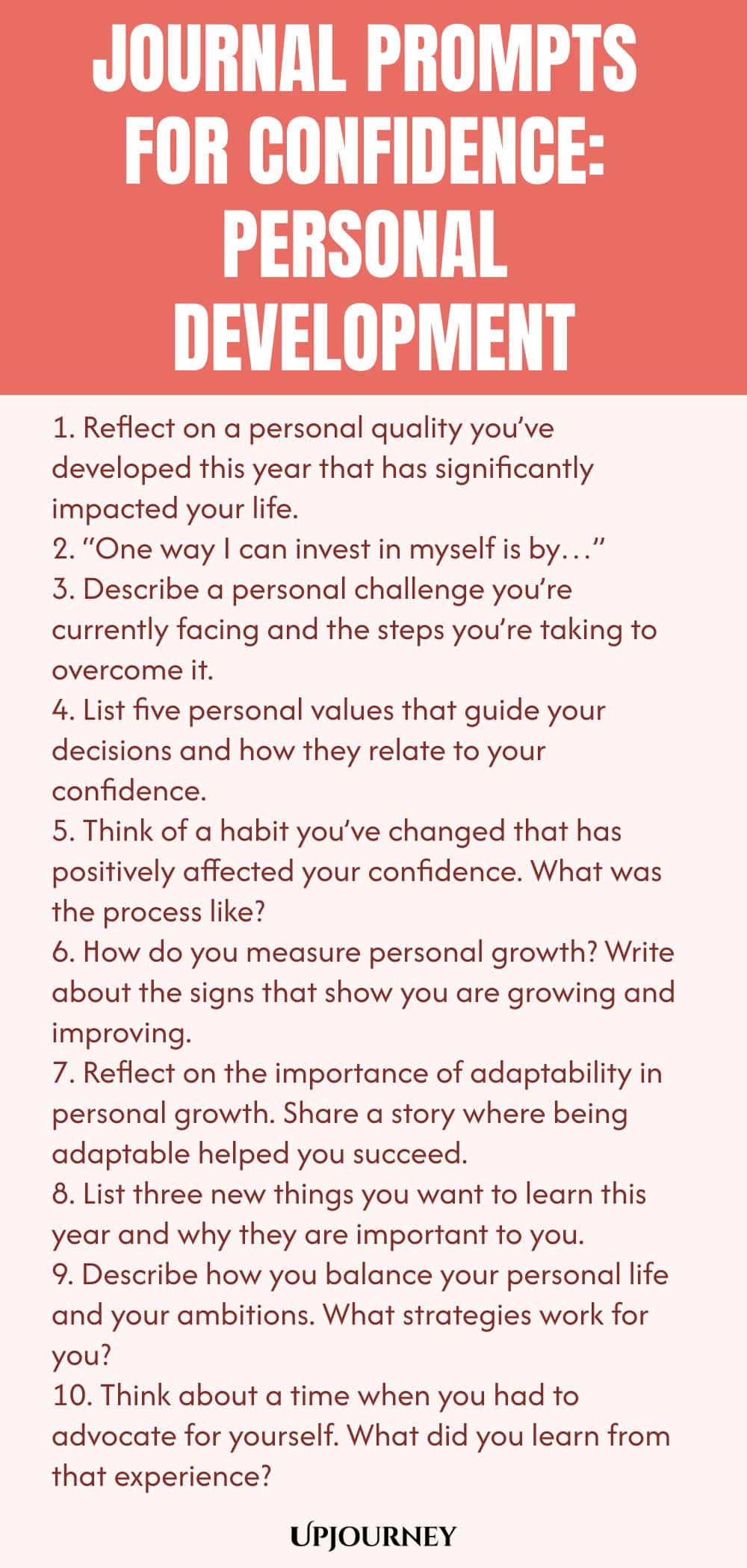 Journal Prompts for Confidence: Personal Development