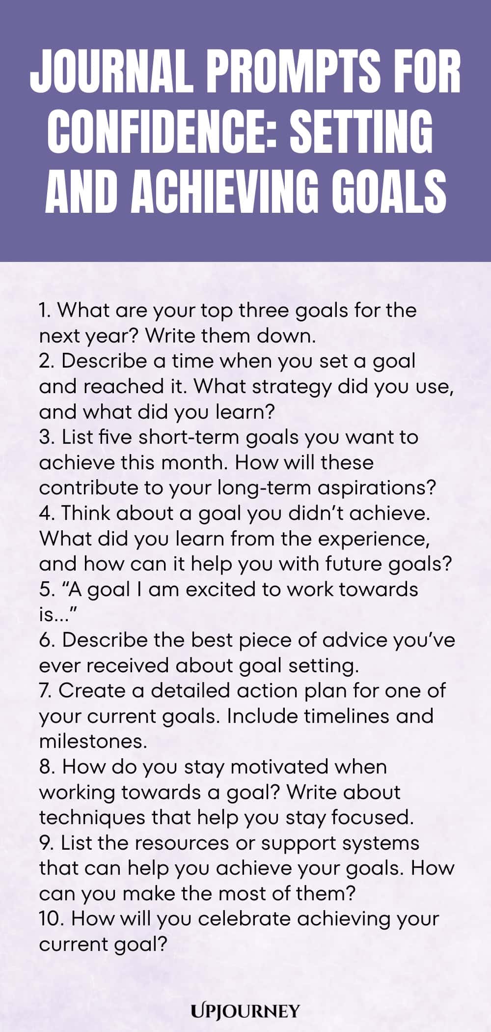 Journal Prompts for Confidence: Setting and Achieving Goals