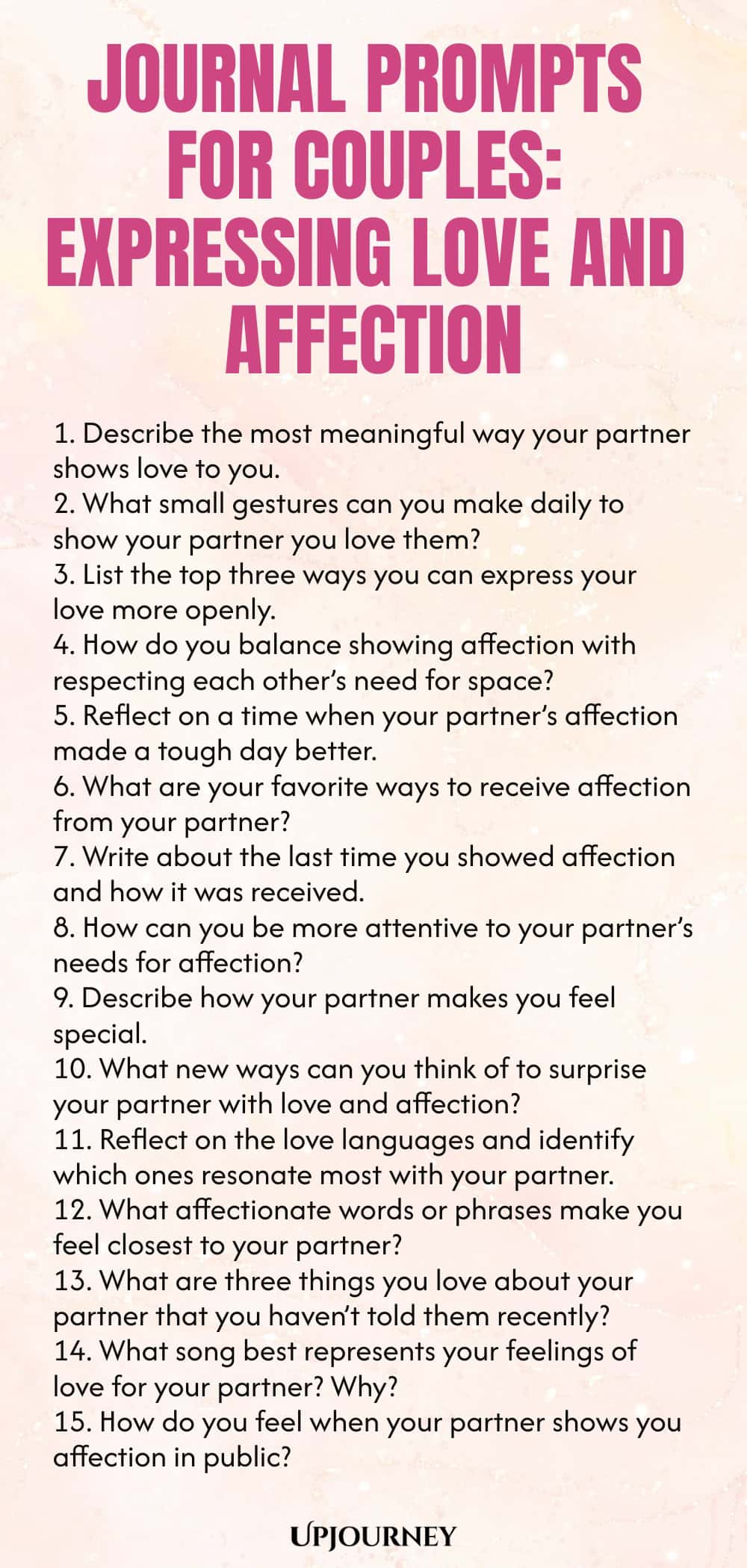 Journal Prompts for Couples: Expressing Love and Affection
