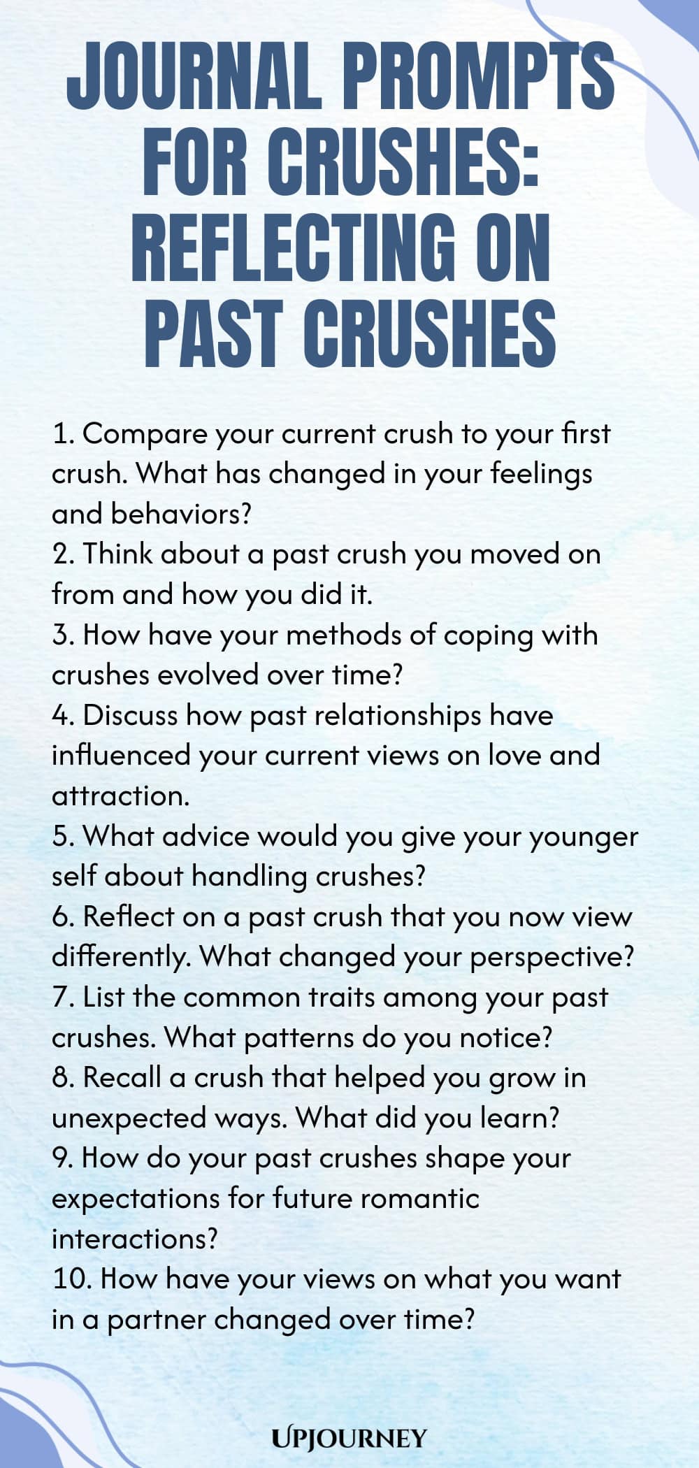 Journal Prompts for Crushes: Reflecting on Past Crushes