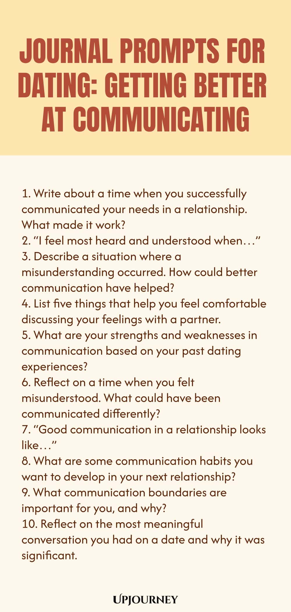 Journal Prompts for Dating: Getting Better at Communicating