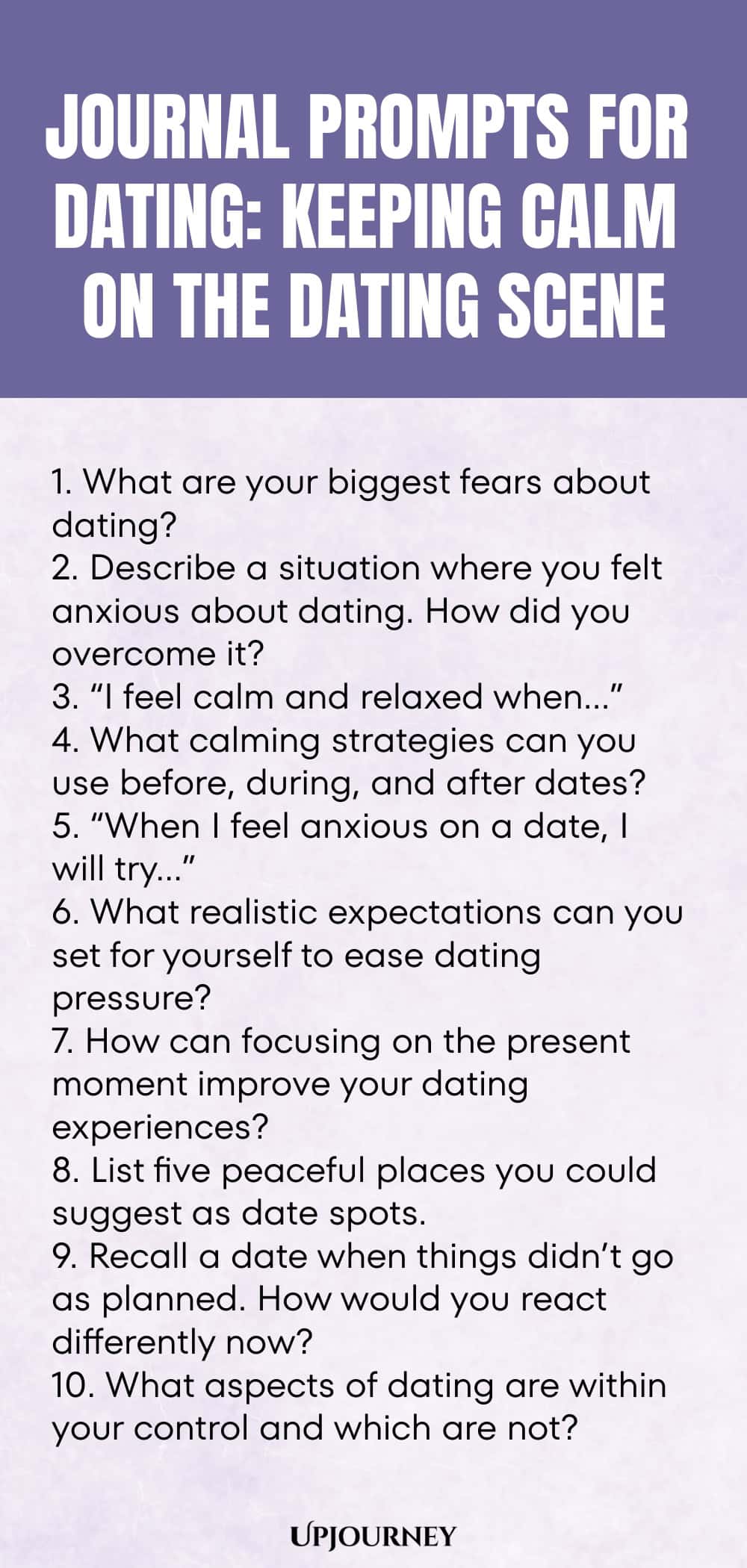 Journal Prompts for Dating: Keeping Calm on the Dating Scene