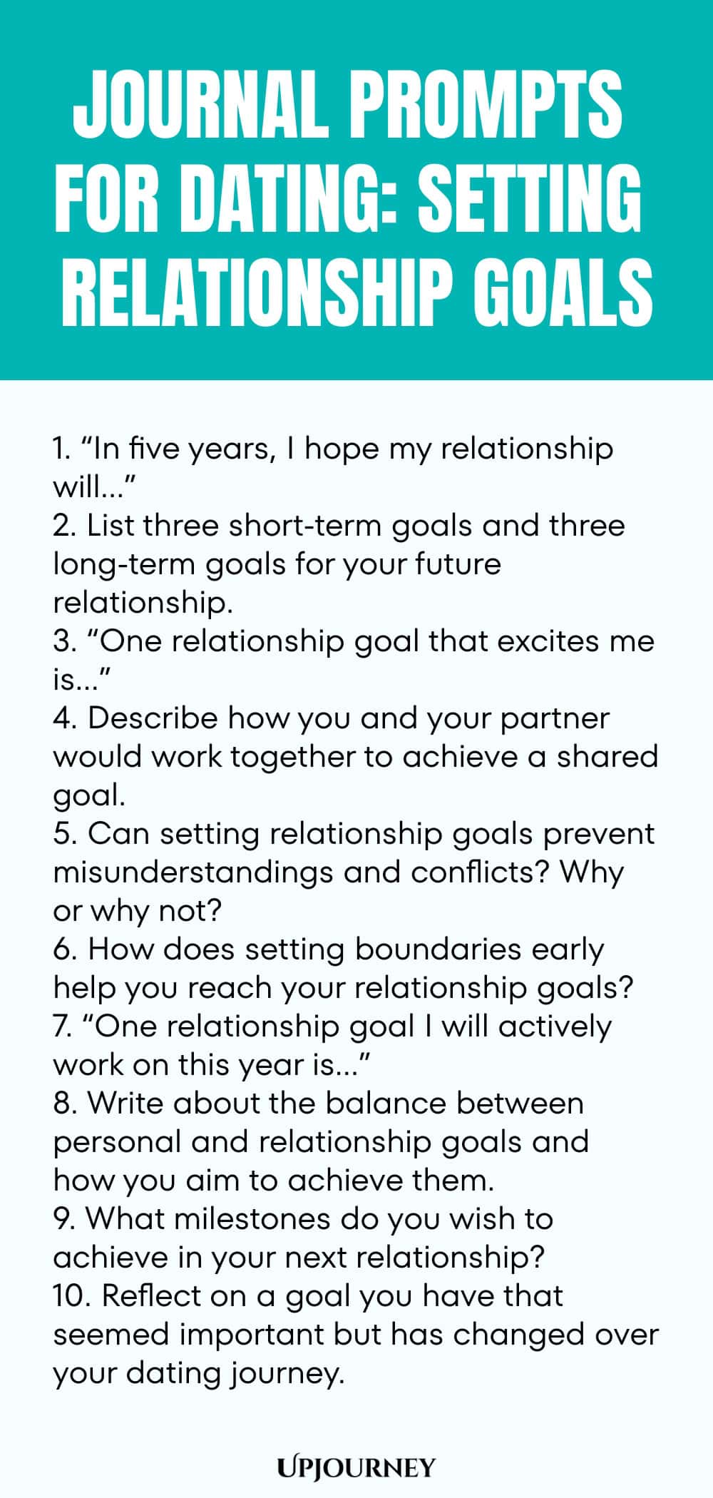 Journal Prompts for Dating: Setting Relationship Goals