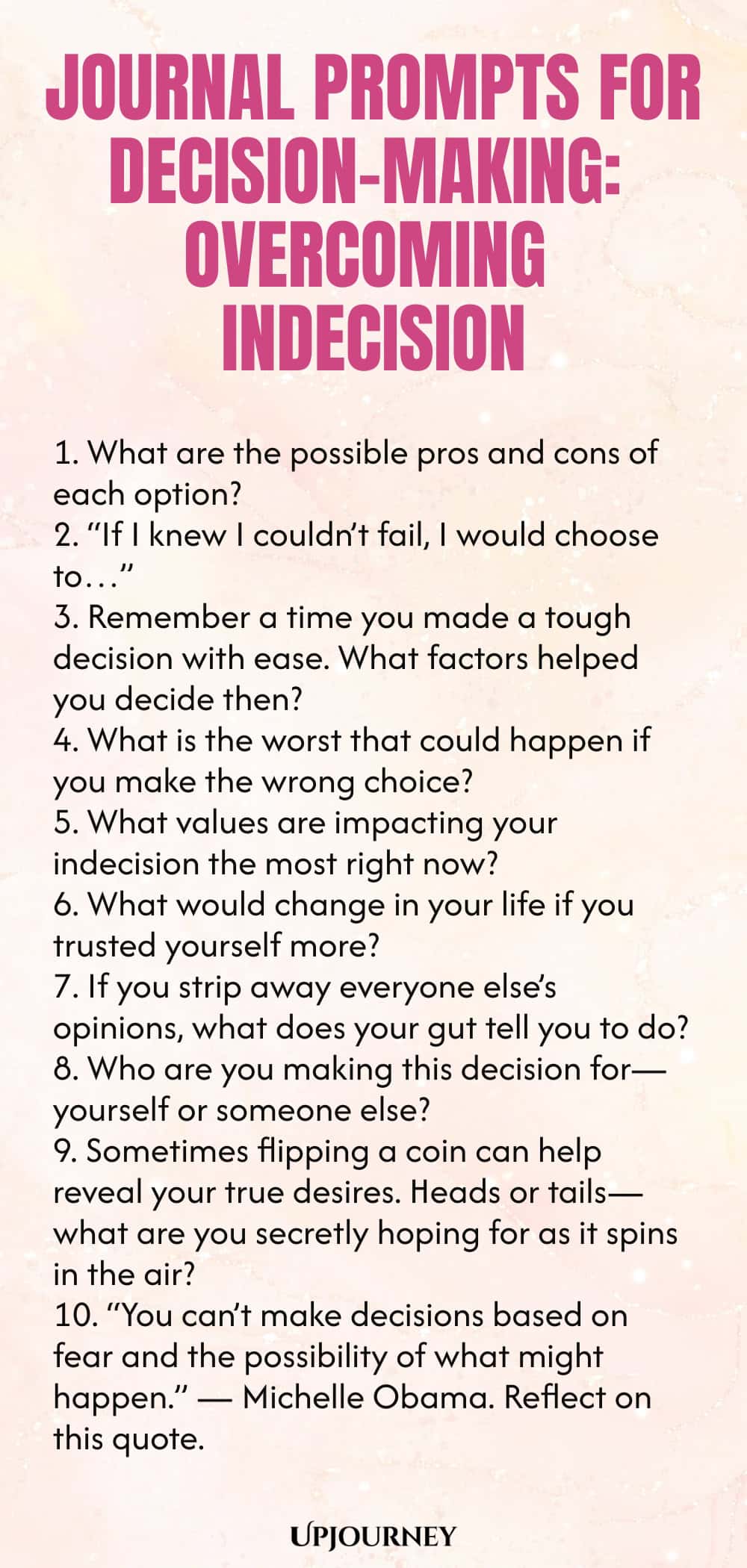Journal Prompts for Decision-Making: Overcoming Indecision