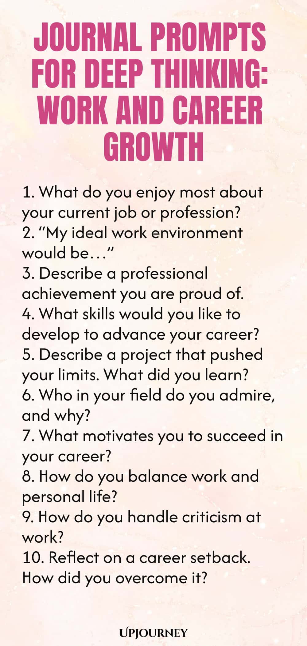 Journal Prompts for Deep Thinking: Work and Career Growth