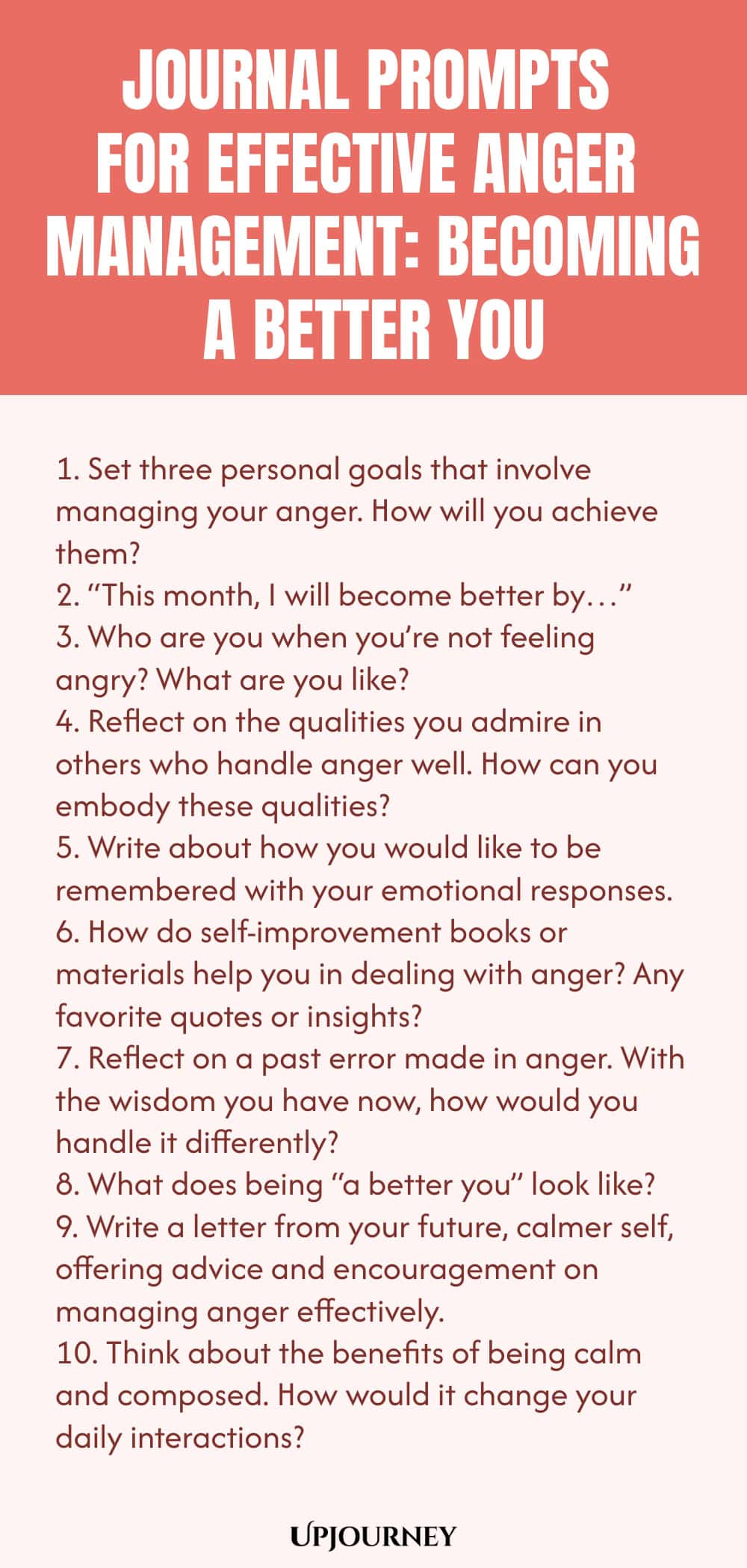 Journal Prompts for Effective Anger Management: Becoming a Better You