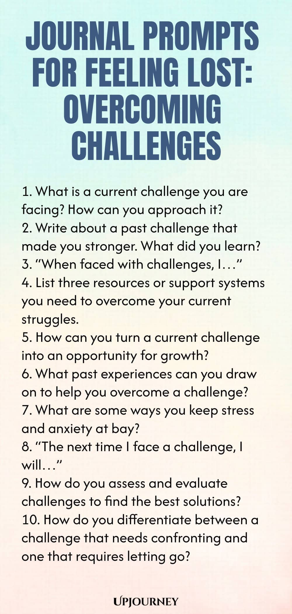 Journal Prompts for Feeling Lost: Overcoming Challenges