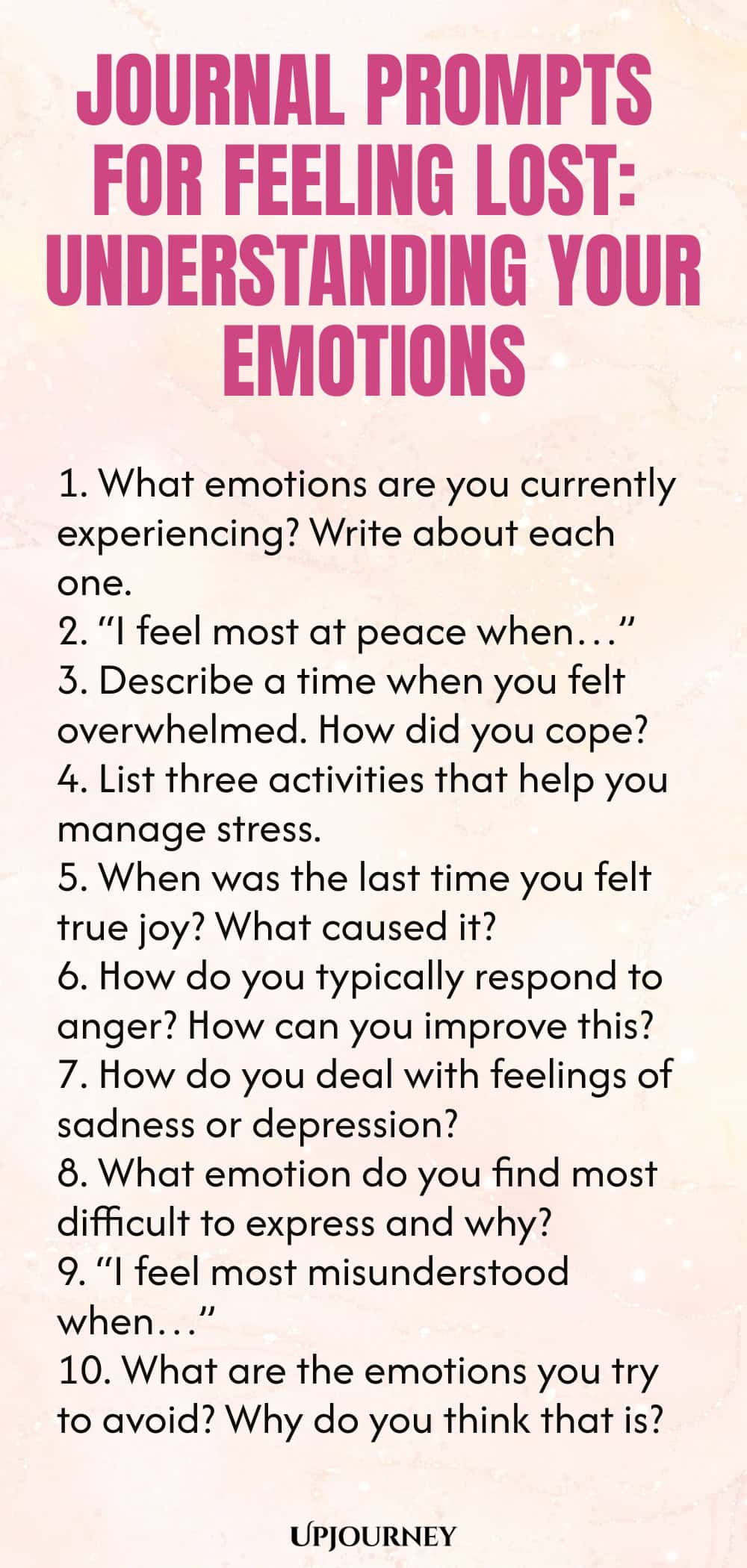 Journal Prompts for Feeling Lost: Understanding Your Emotions