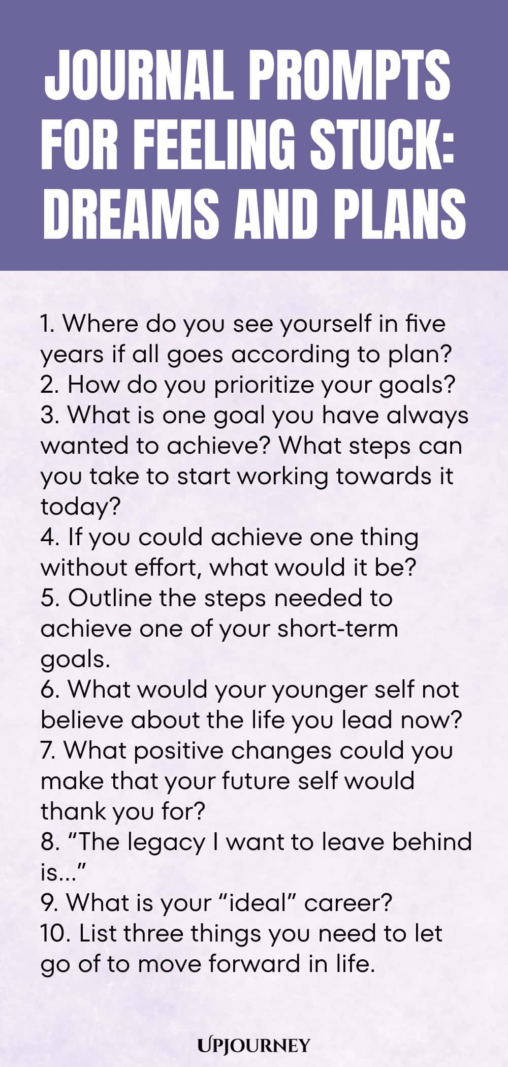 Journal Prompts for Feeling Stuck: Dreams and Plans