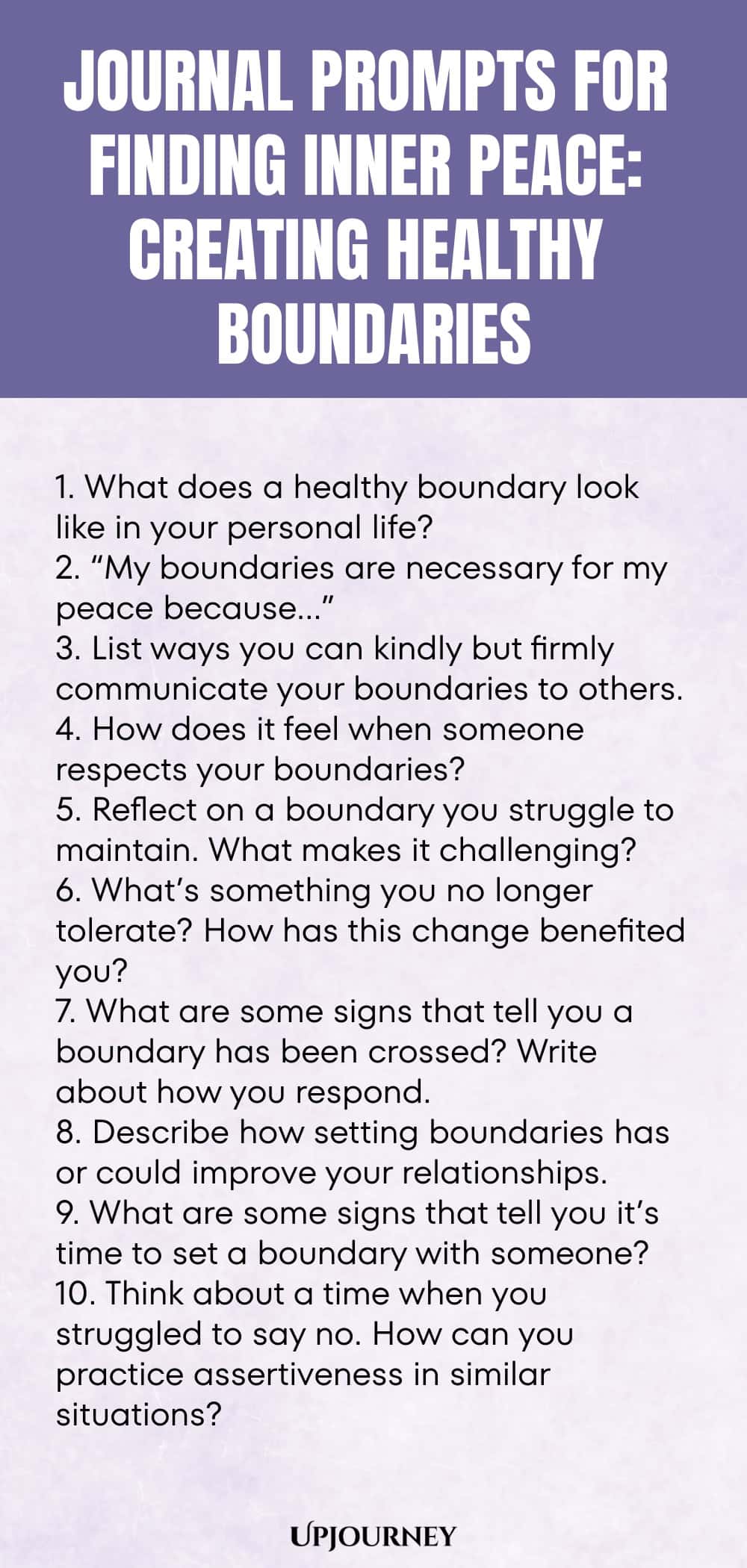 Journal Prompts for Finding Inner Peace: Creating Healthy Boundaries