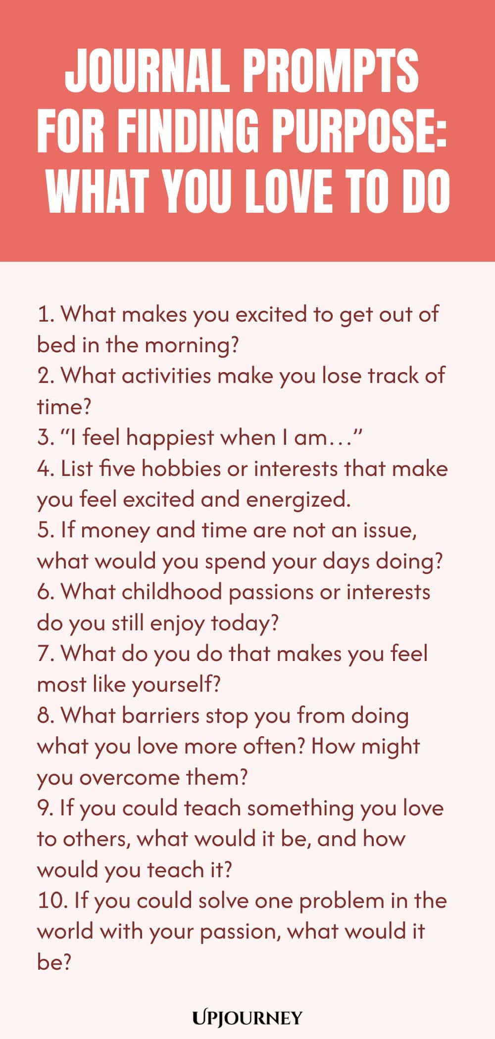 Journal Prompts for Finding Purpose: What You Love to Do