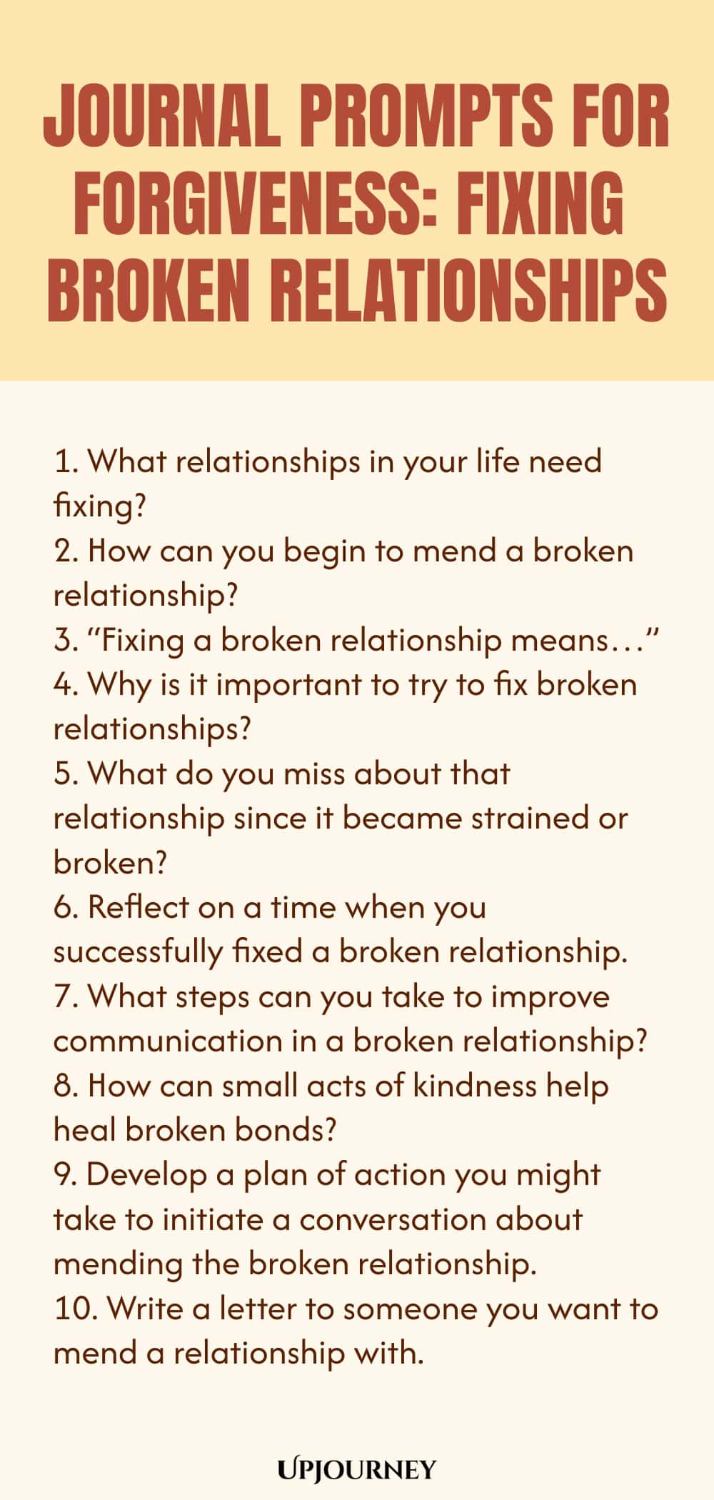Journal Prompts for Forgiveness: Fixing Broken Relationships