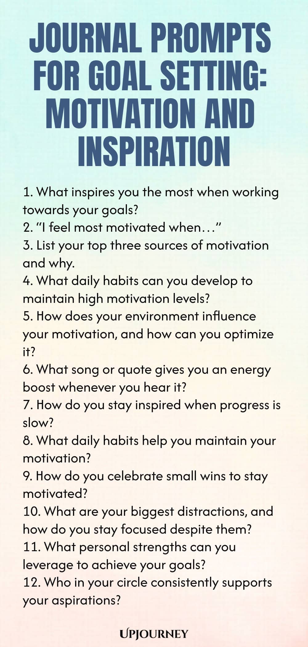 Journal Prompts for Goal Setting: Motivation and Inspiration
