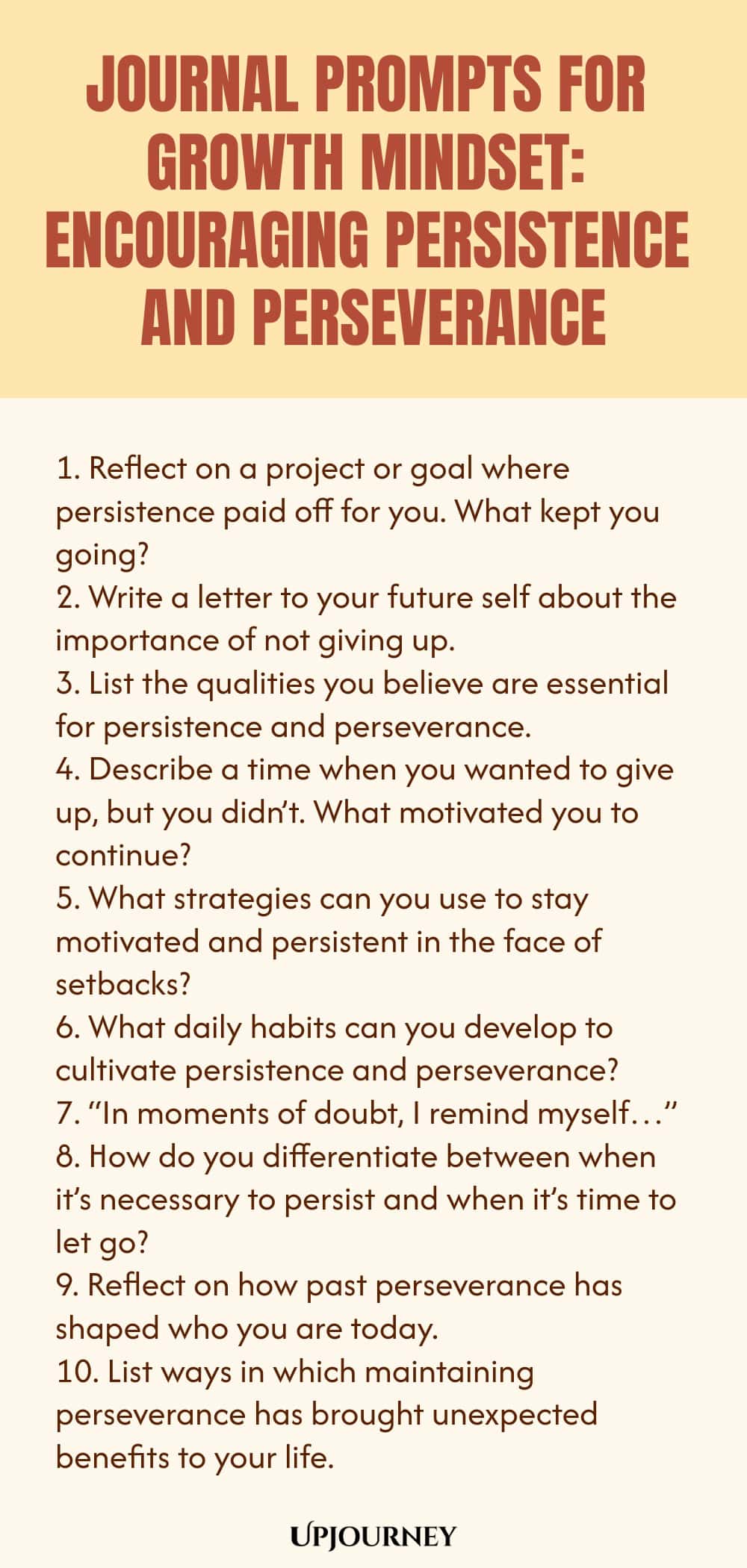Journal Prompts for Growth Mindset: Encouraging Persistence and Perseverance