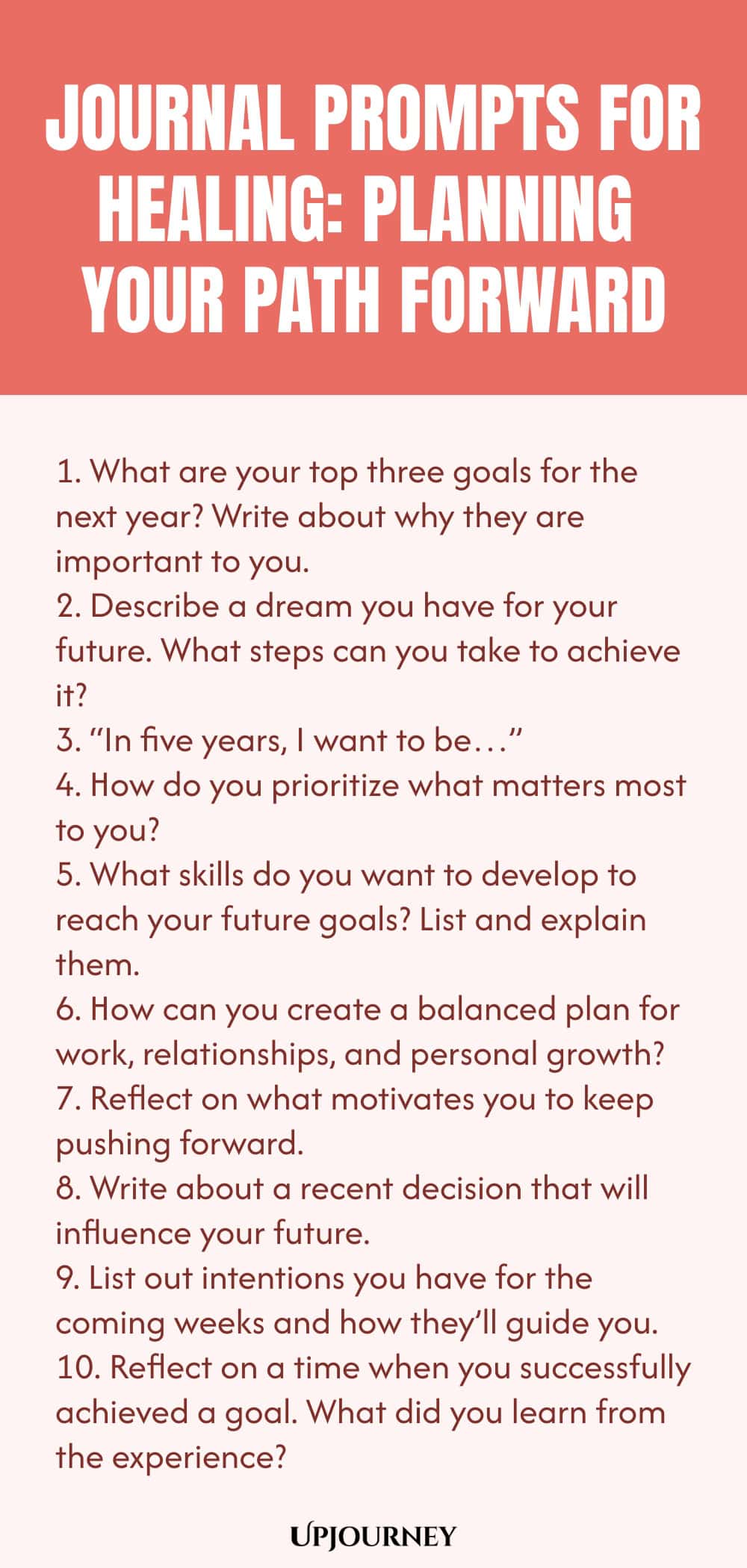 Journal Prompts for Healing: Planning Your Path Forward
