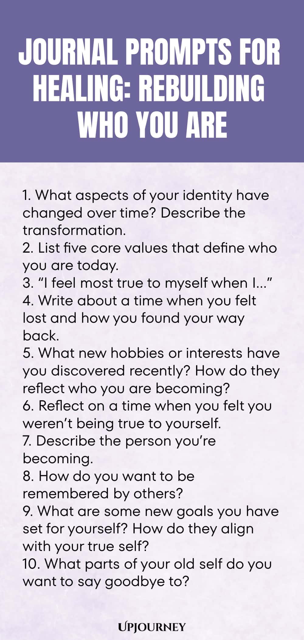 Journal Prompts for Healing: Rebuilding Who You Are