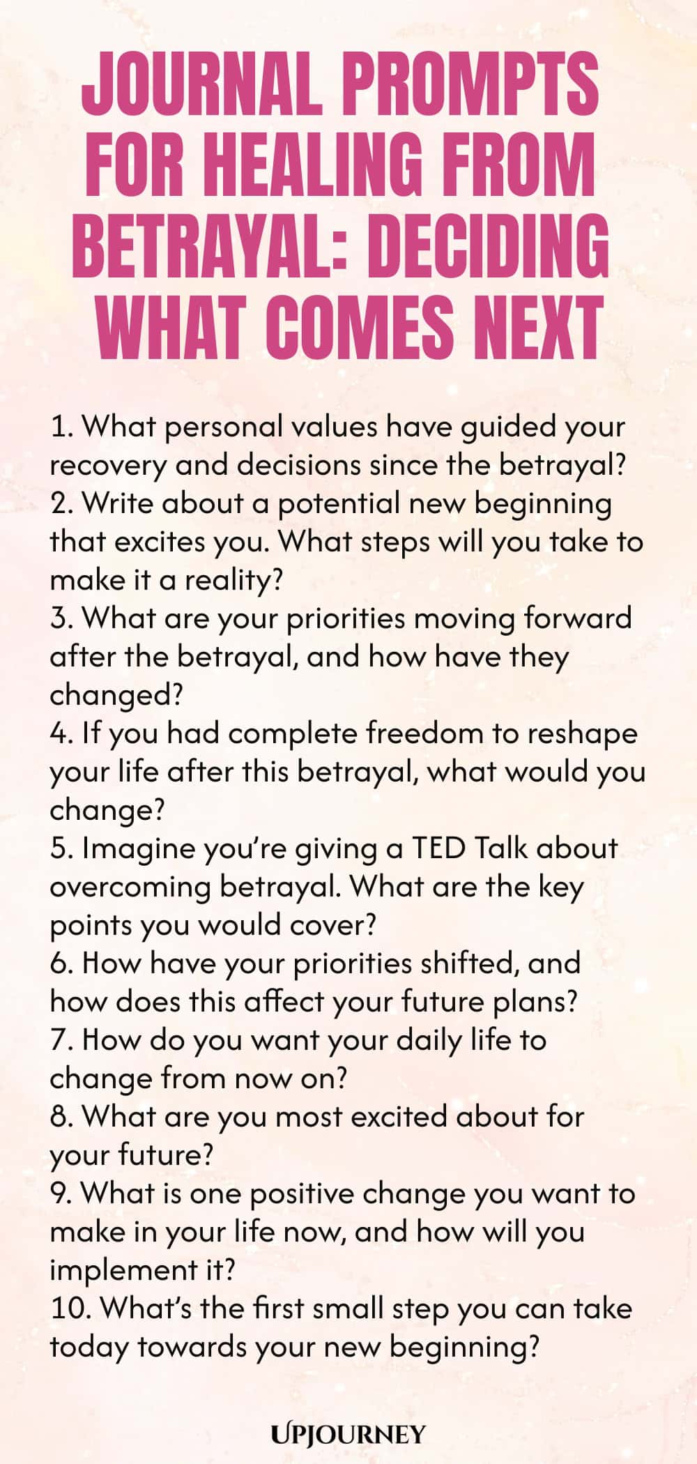 Journal Prompts for Healing from Betrayal: Deciding What Comes Next