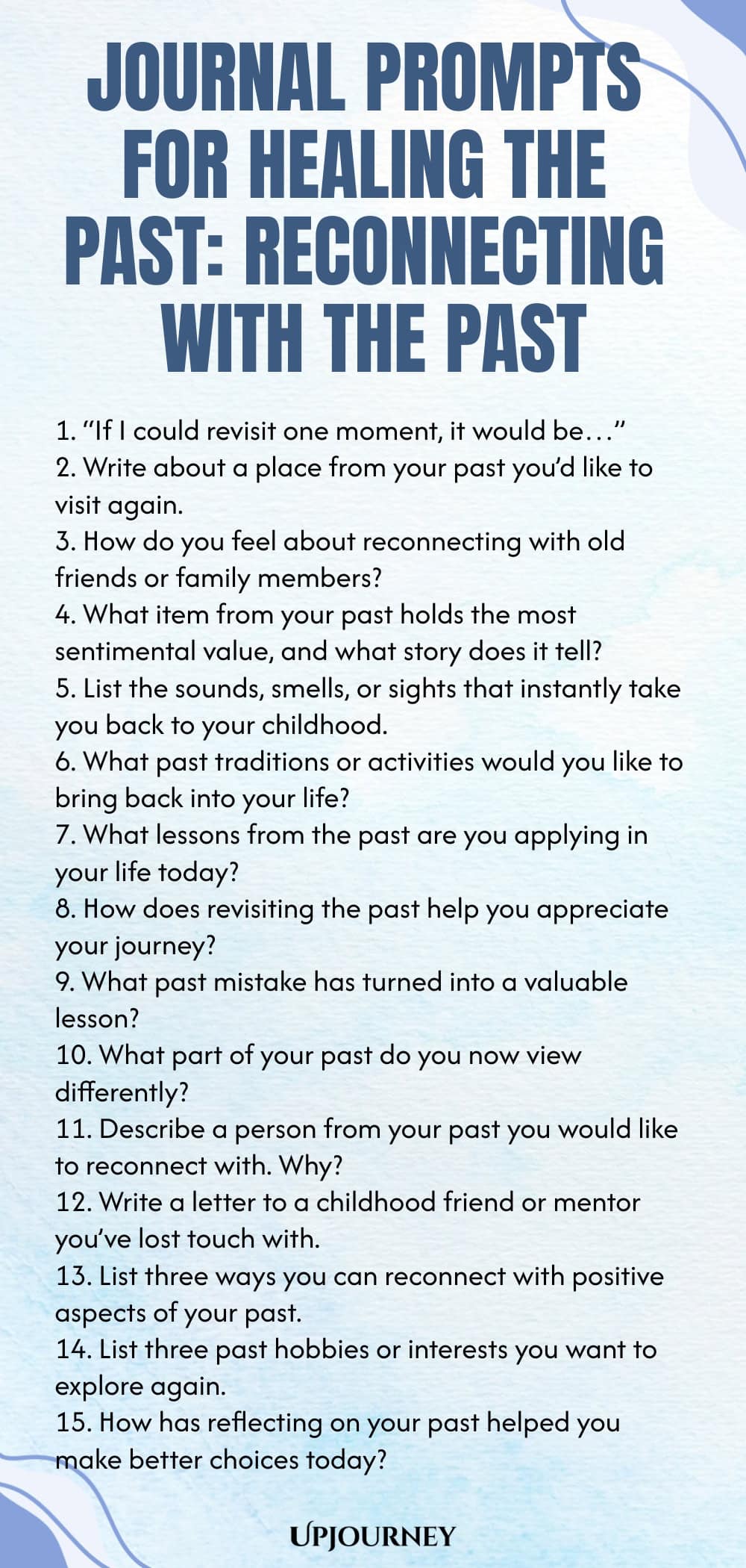 Journal Prompts for Healing the Past: Reconnecting with the Past