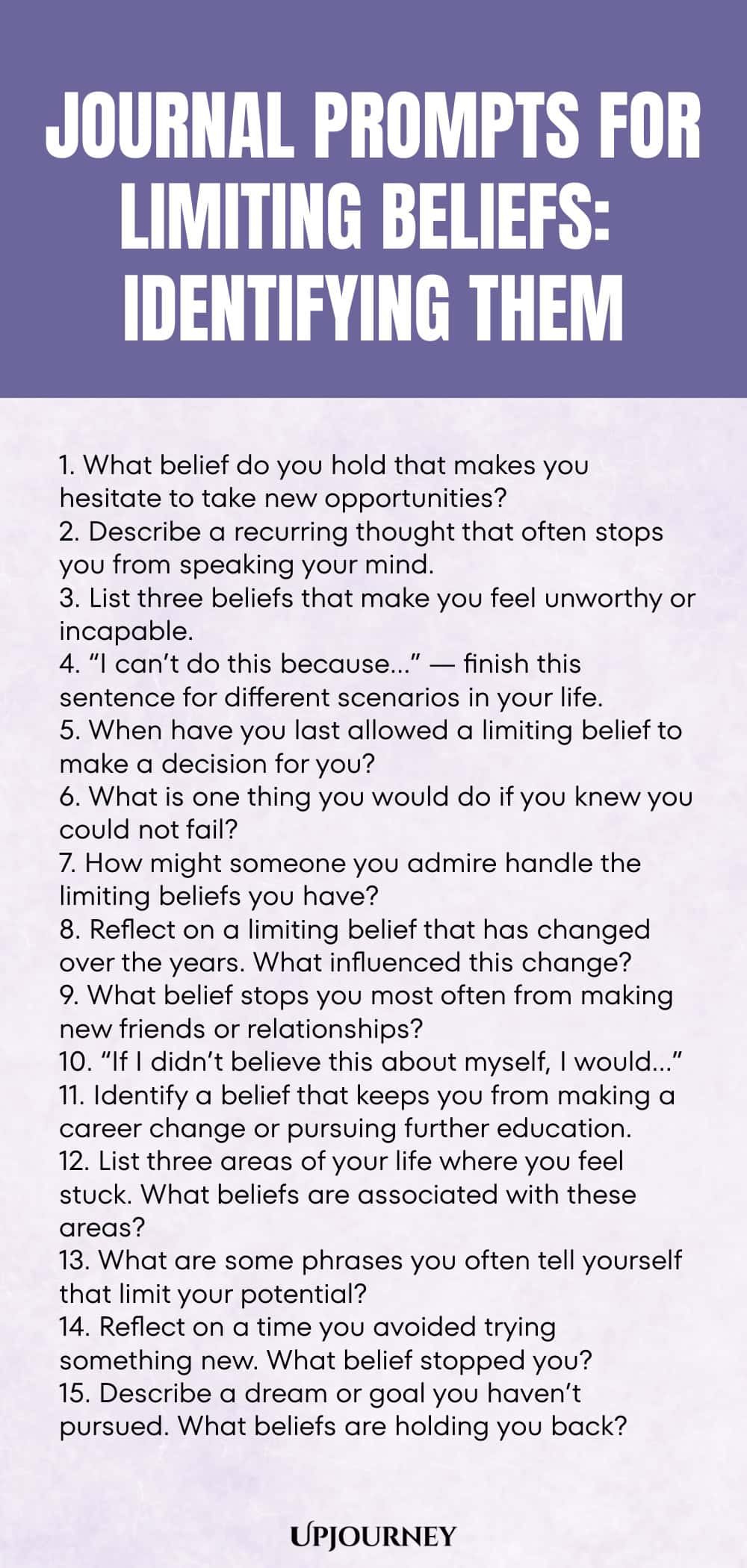 Journal Prompts for Limiting Beliefs: Identifying Them