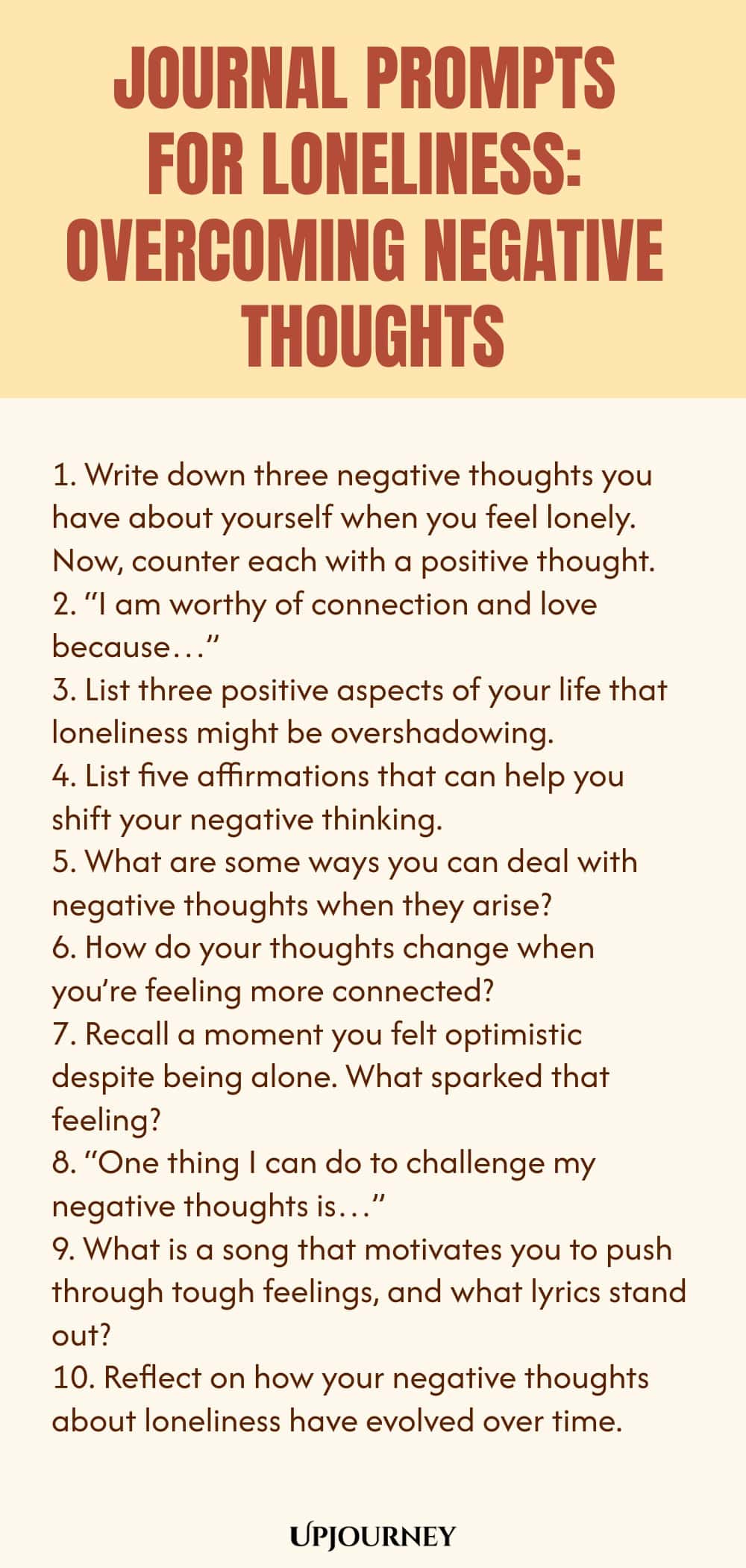 Journal Prompts for Loneliness: Overcoming Negative Thoughts