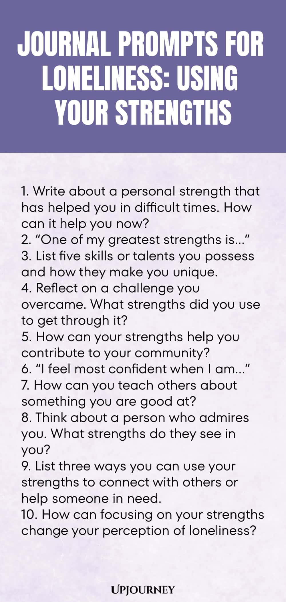 Journal Prompts for Loneliness: Using Your Strengths