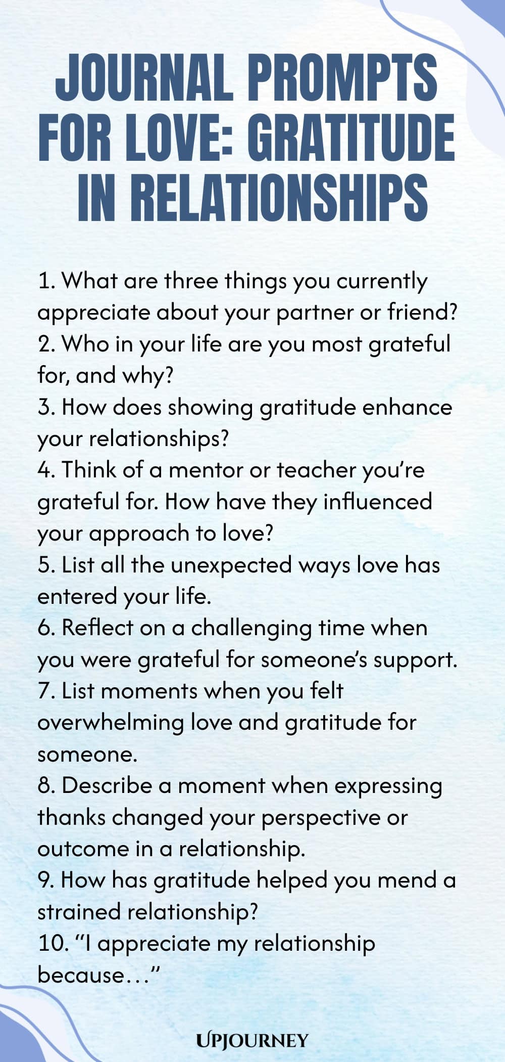 Journal Prompts for Love: Gratitude in Relationships