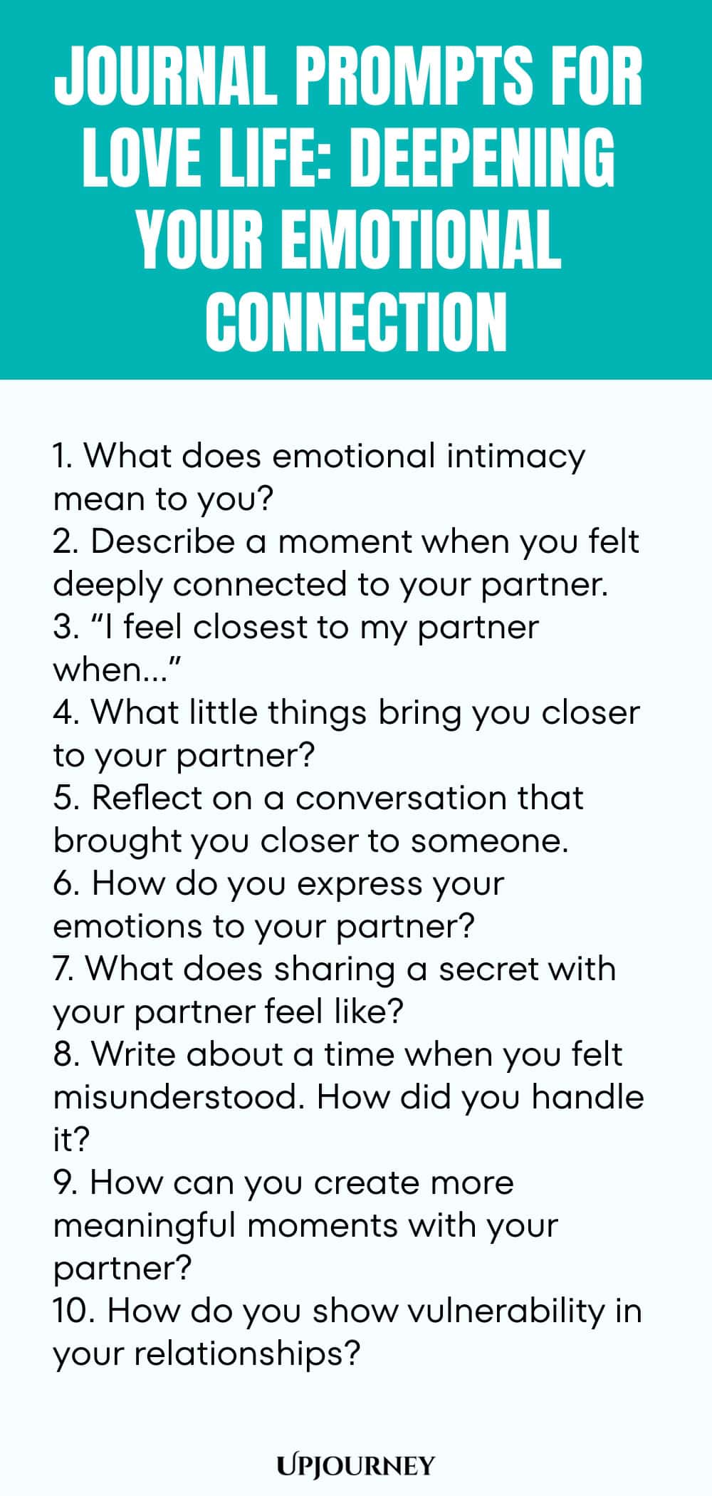 Journal Prompts for Love Life: Deepening Your Emotional Connection
