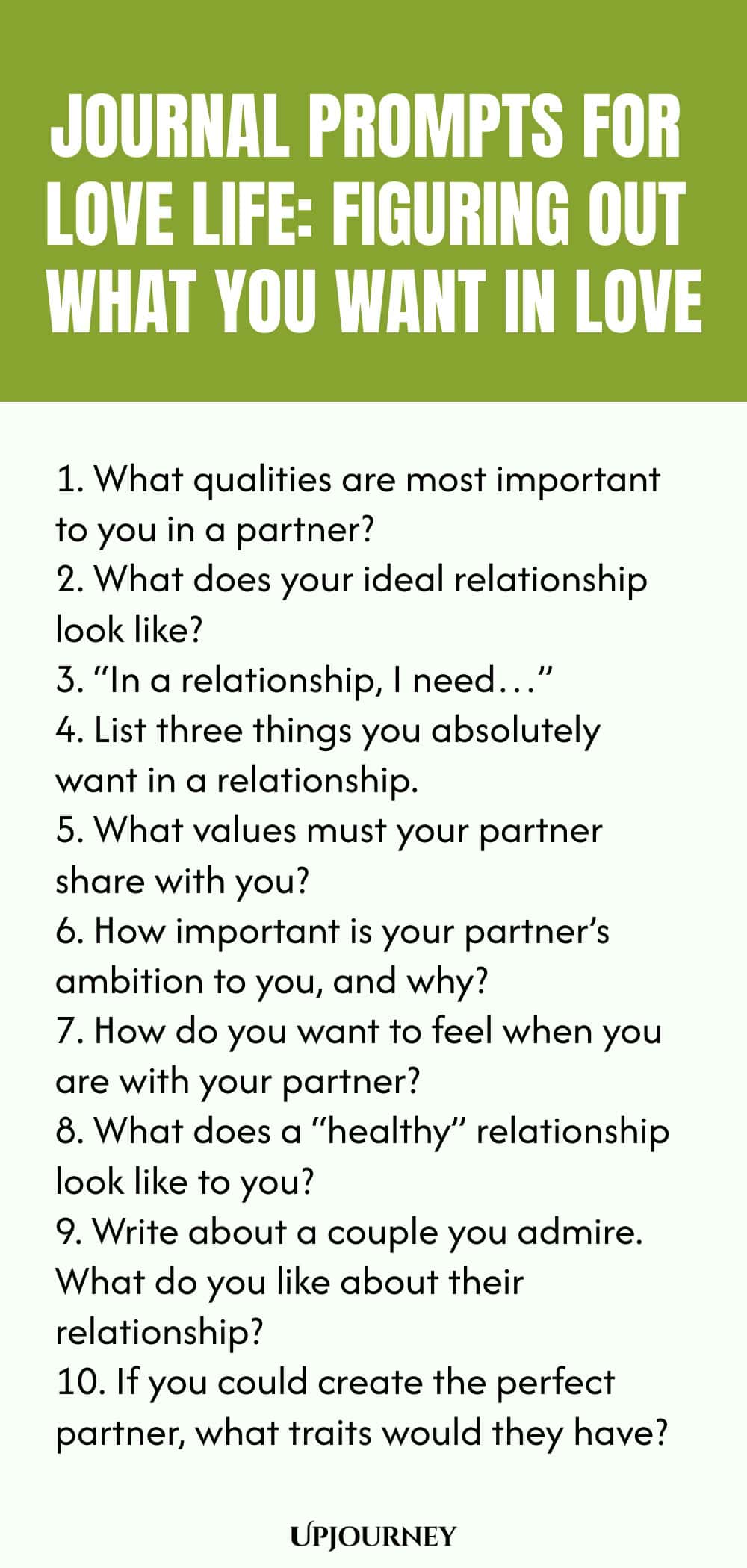 Journal Prompts for Love Life: Figuring Out What You Want in Love