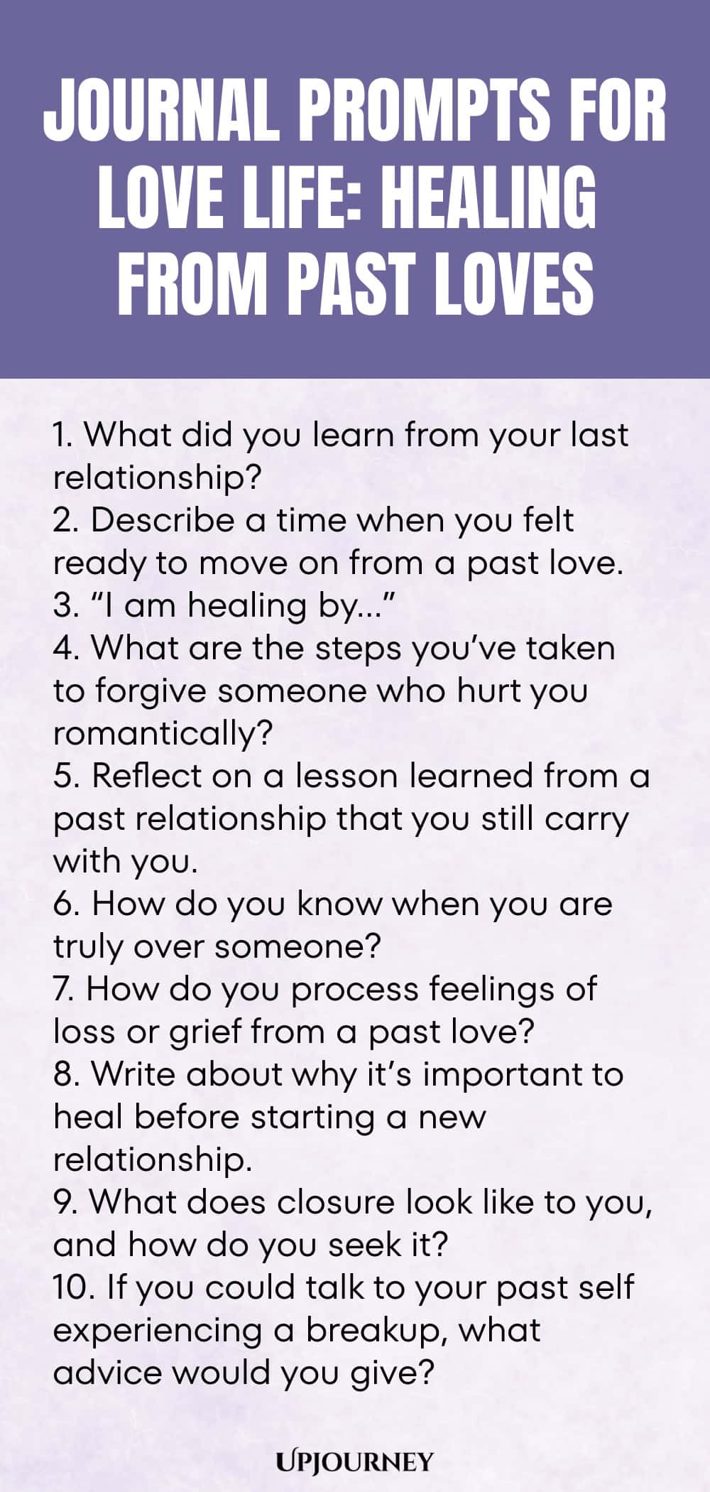 Journal Prompts for Love Life: Healing from Past Loves