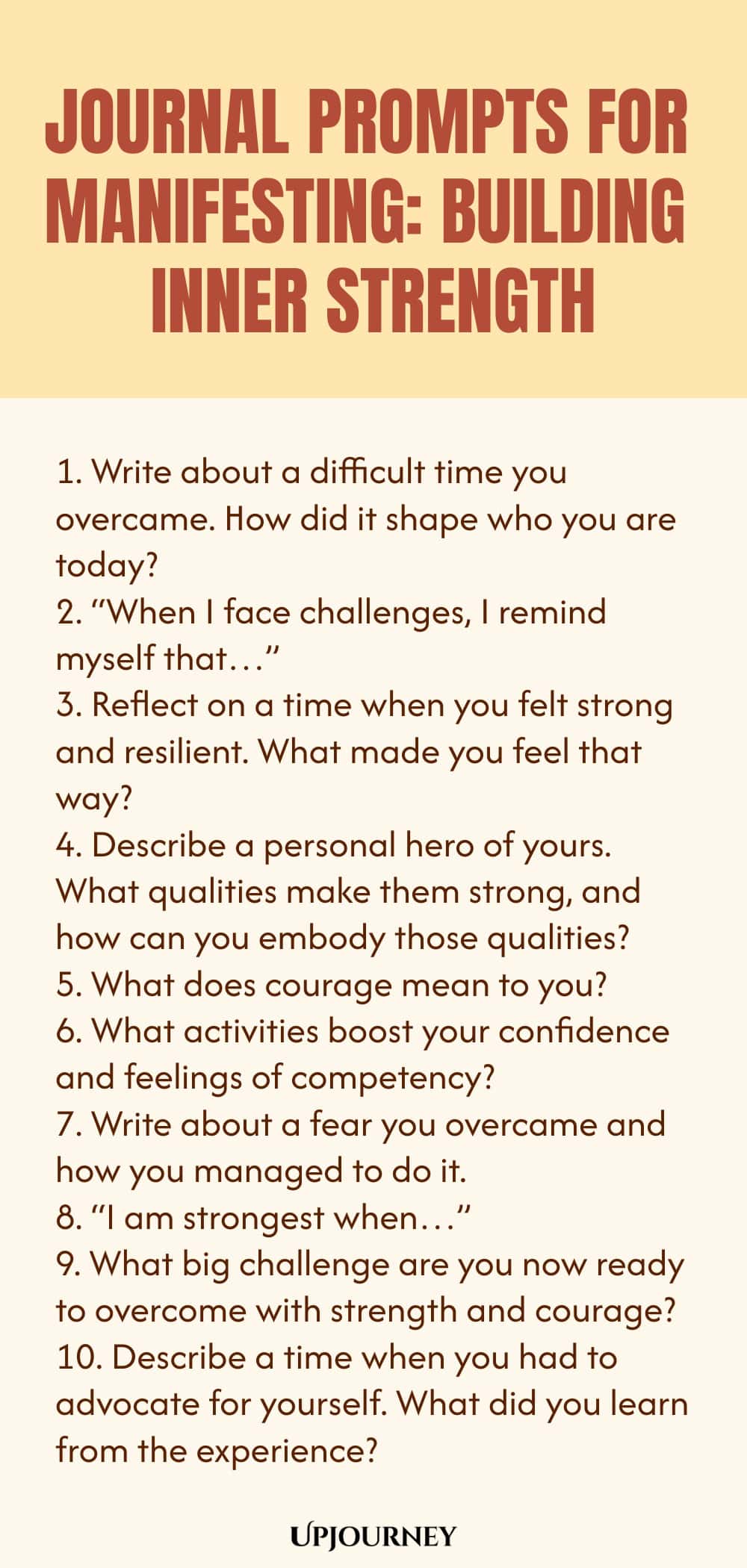 Journal Prompts for Manifesting: Building Inner Strength