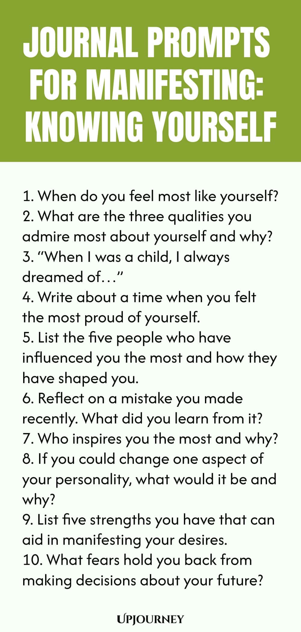 Journal Prompts for Manifesting: Knowing Yourself