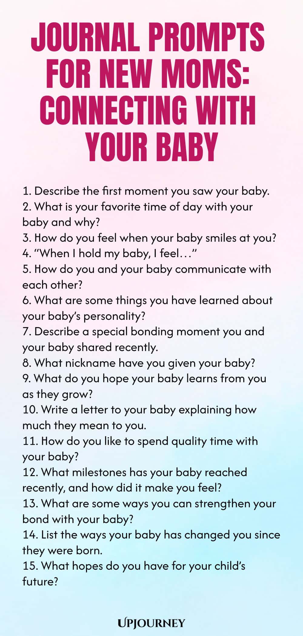 Journal Prompts for New Moms: Connecting with Your Baby